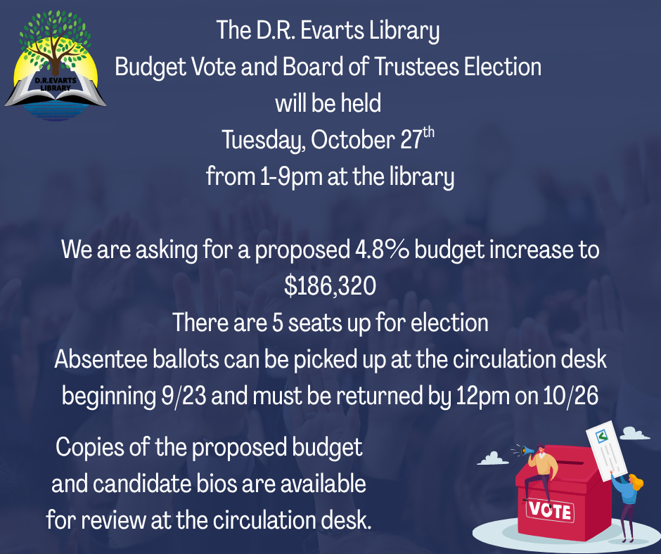 Library Budget Vote & Trustee Election