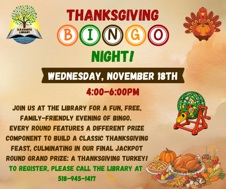Thanksgiving Bingo Night