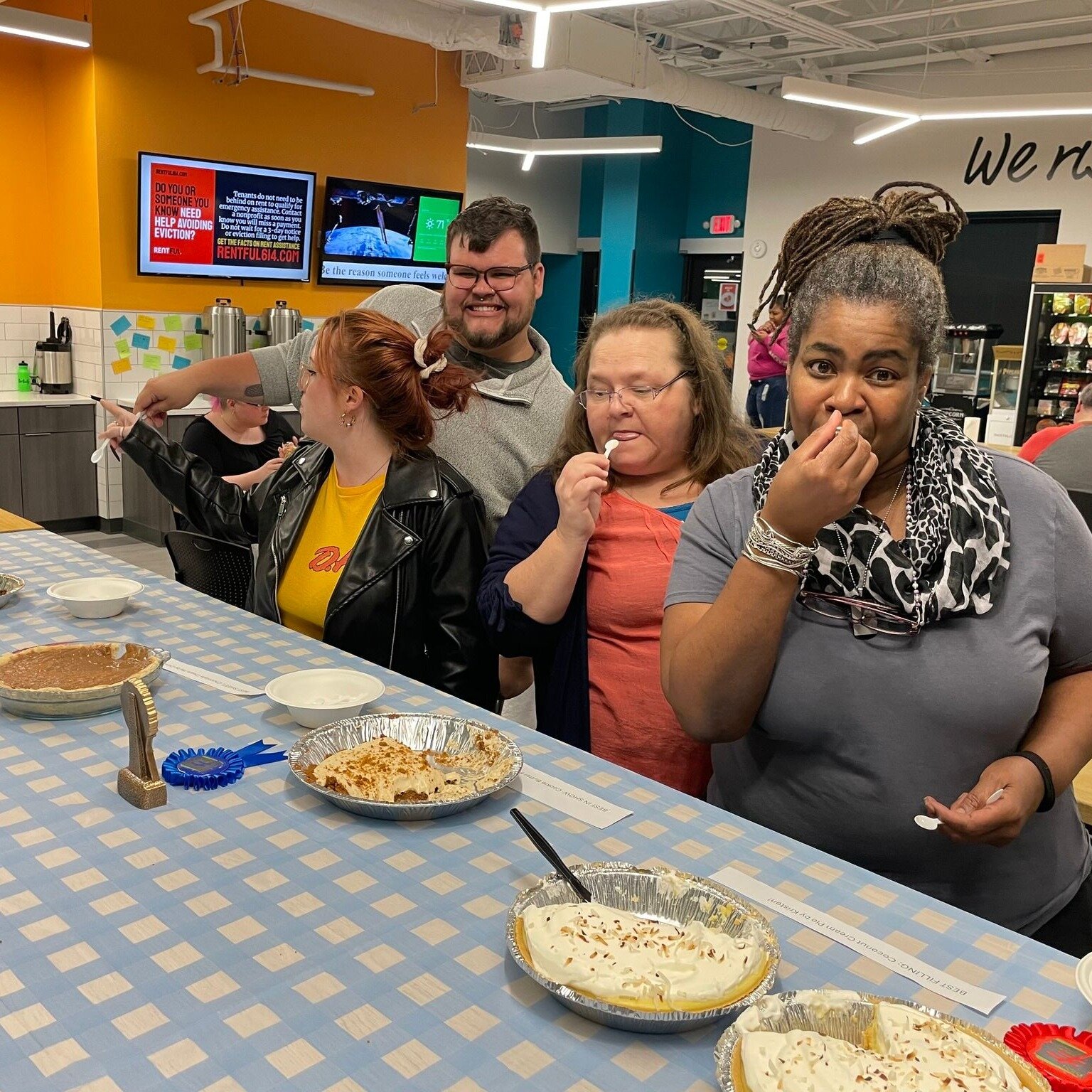Happy Pi[e] Day, everyone!
Our Team at Fortuity celebrated the mathematic mastery that goes into pie baking today for our Pi[e] Day Bake Off! 

After careful deliberation from the judges, the following champions were revealed! 

BEST IN SHOW: Cookie 
