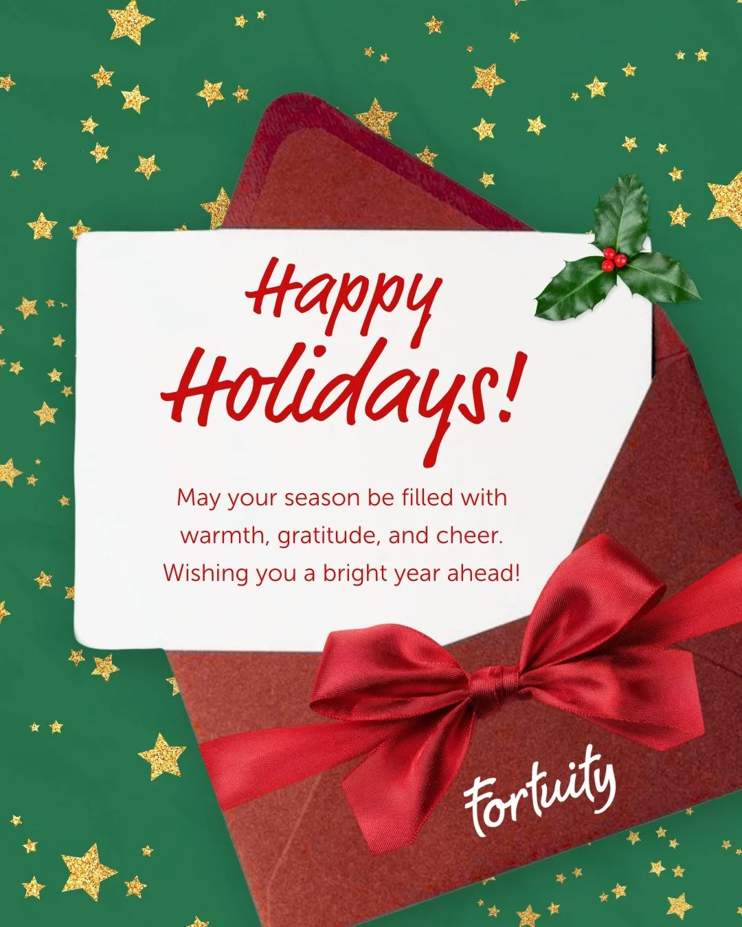 Happy Holidays from all of us at Fortuity! ✨

No matter what you celebrate this season, we wish you a very Merry Christmas, a Happy Hanukkah, and a Joyous Kwanzaa to all who celebrate. As the year comes to a close, we&rsquo;re incredibly grateful for