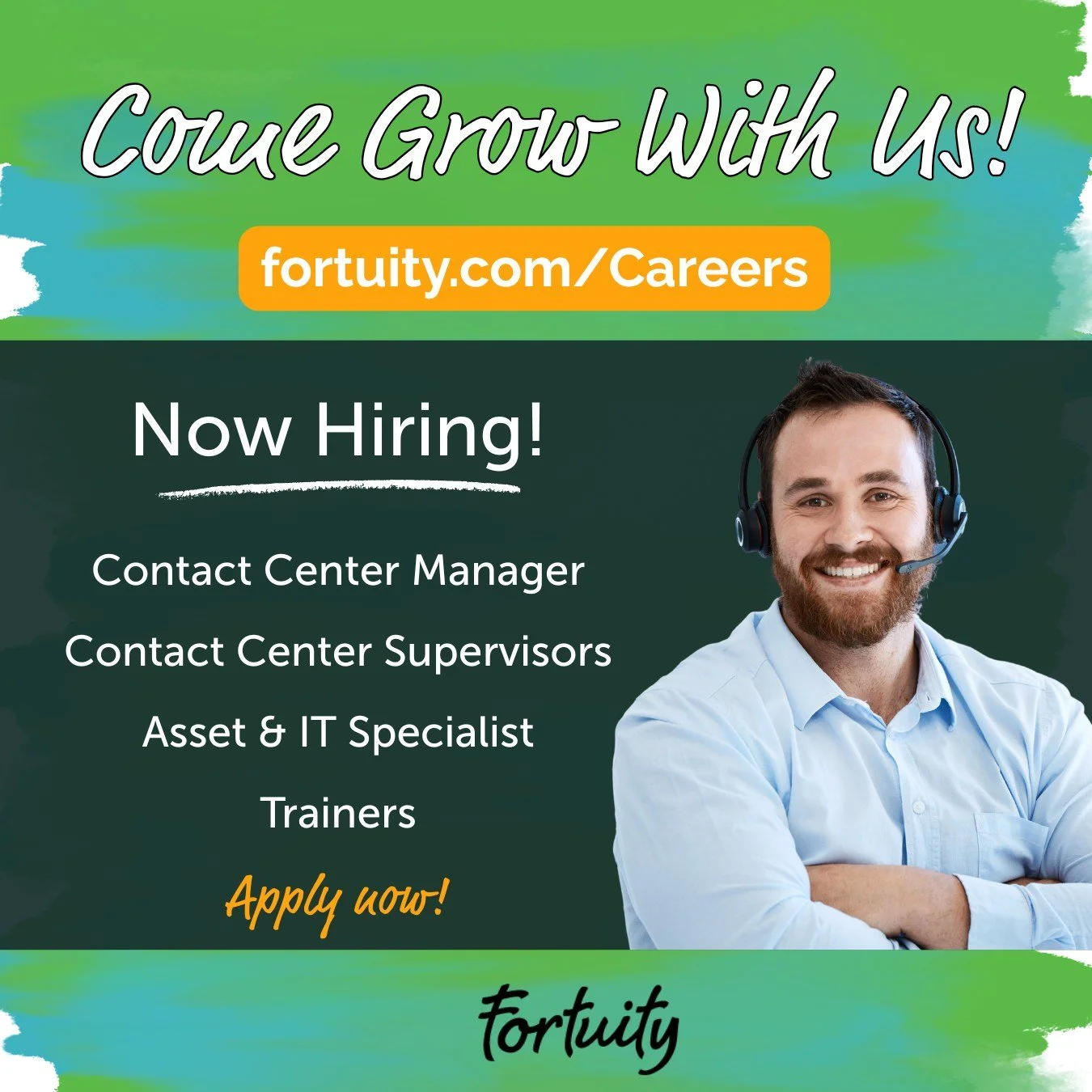 Fortuity is entering a new phase of growth &mdash; and we&rsquo;re building the leadership bench to support it!

As we expand our contact center operations in Columbus and beyond, we&rsquo;re hiring experienced, people-first leaders who know how to d