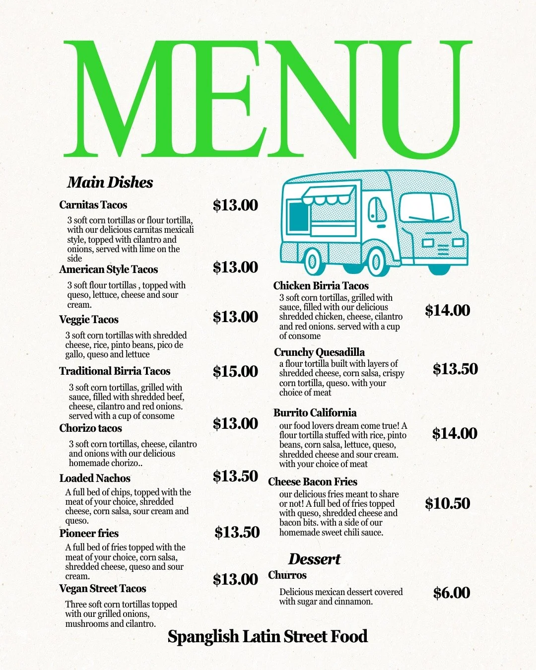 A new food is back at our Columbus office and we&rsquo;re kicking things off, 6/19 from 11:30am&ndash;2:00pm with Spanglish Latin Street Food 🌯 @Spanglish Latin Street Food. Happy almost Food Truck Friday! Pre-order ahead or browse the full menu her