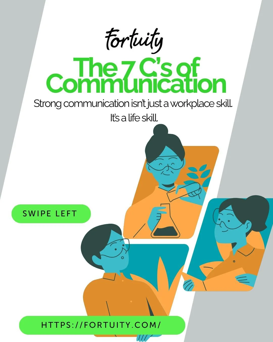 💬 The 7 C's of Communication

Whether you're talking with customers, coworkers, friends, or family, strong communication skills can help you succeed in every area of life.

The best communicators focus on being:
✅ Clear
✅ Concise
✅ Concrete
✅ Correc