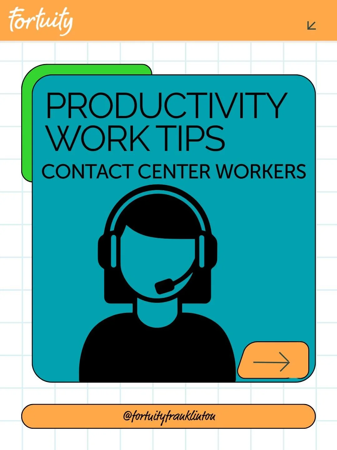 🎧 Productivity Tips for Contact Center Workers

Success in a contact center isn't just about handling calls. It's about building habits that help you stay focused, organized, and prepared throughout the day.

Swipe through for a few practical produc