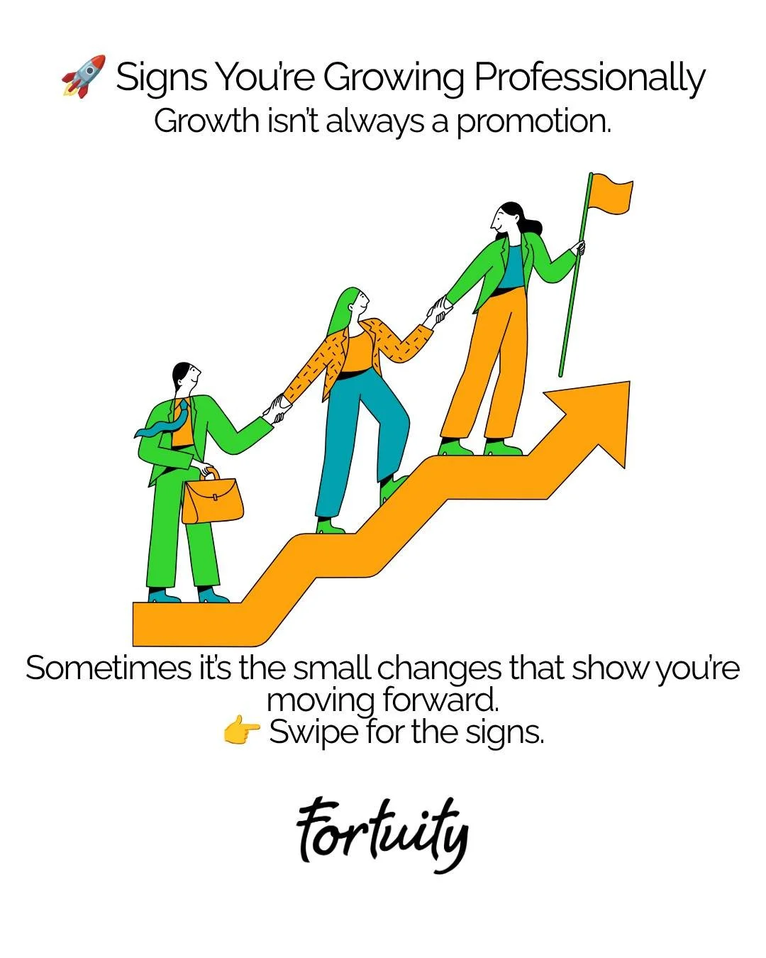 🚀 Signs You're Growing Professionally

Professional growth doesn't always come with a new title, promotion, or certificate.

Sometimes it looks like:
✅ Asking better questions
✅ Accepting feedback
✅ Speaking up more often
✅ Taking initiative
✅ Focus