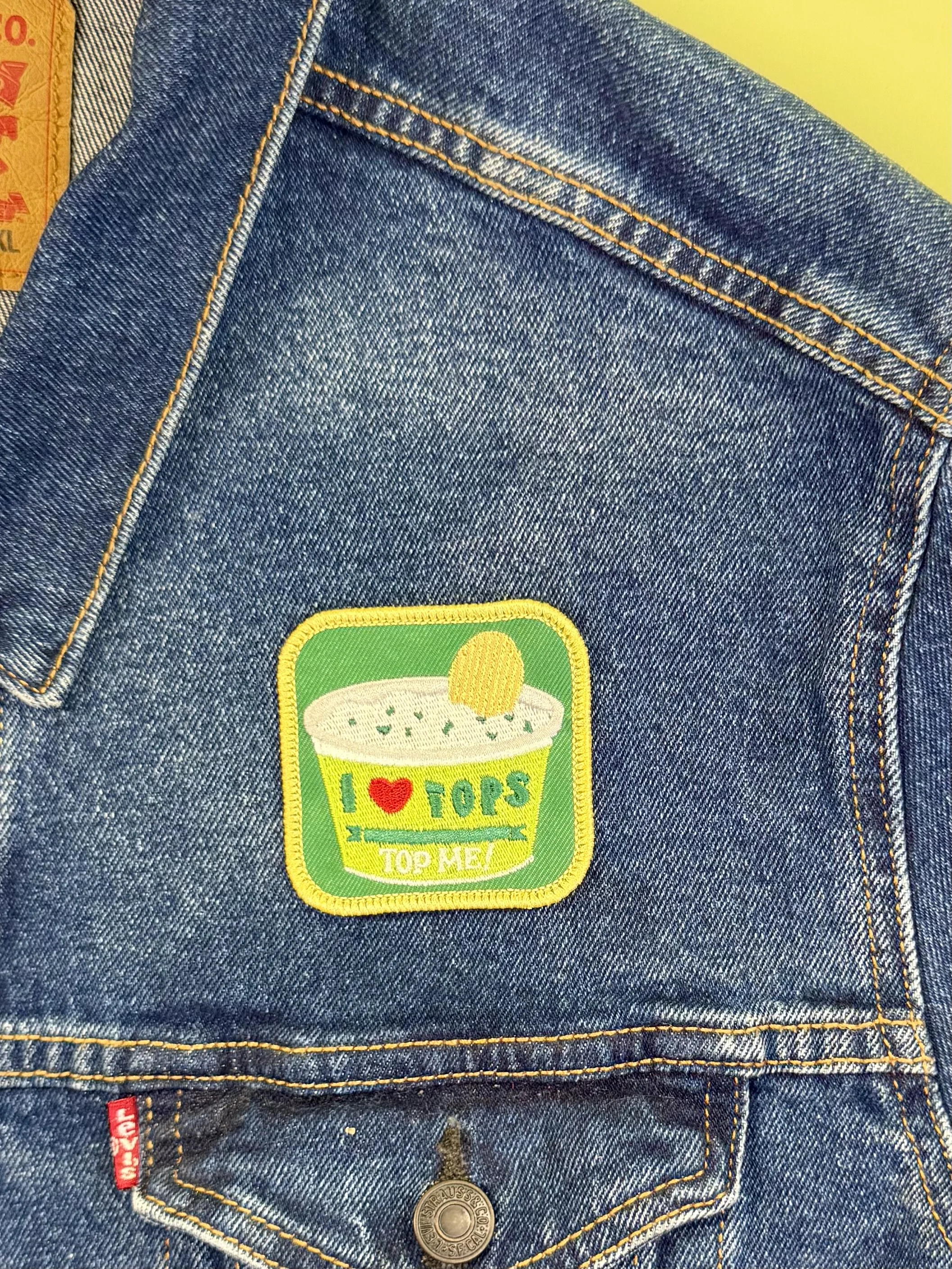 I Love Tops Patch — Kabouter Creative