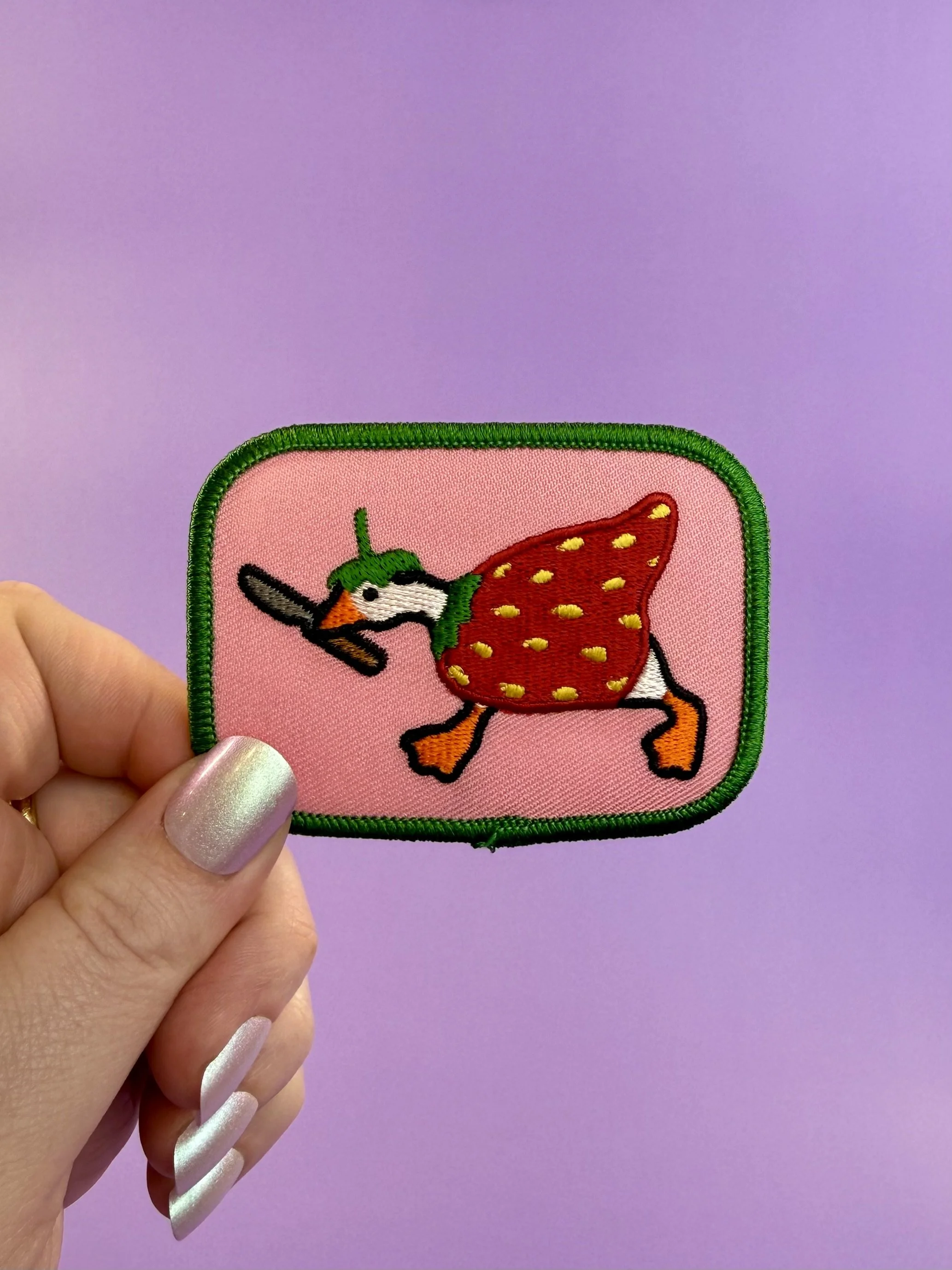Horrible Strawbaby Goose Patch — Kabouter Creative