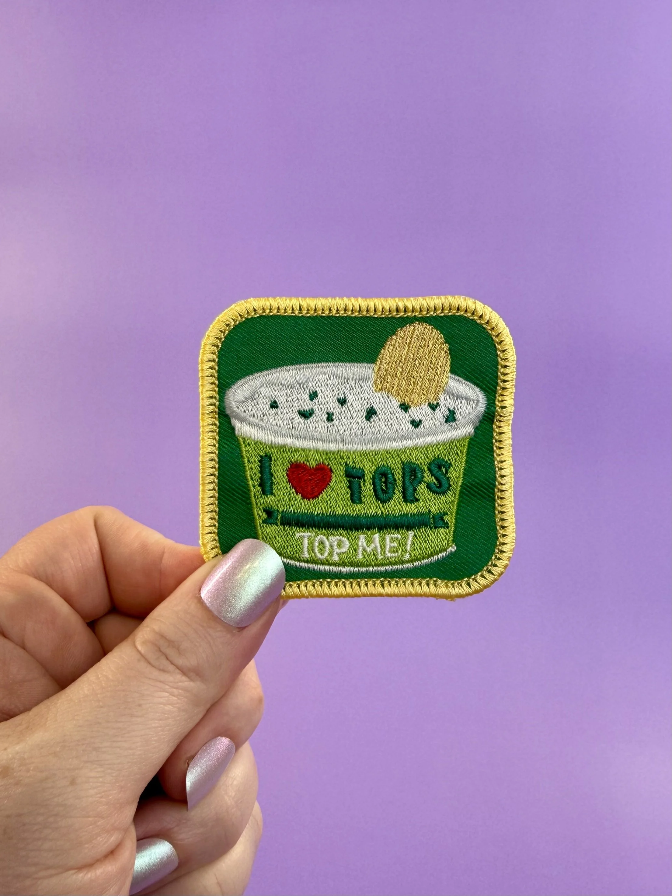 I Love Tops Patch — Kabouter Creative
