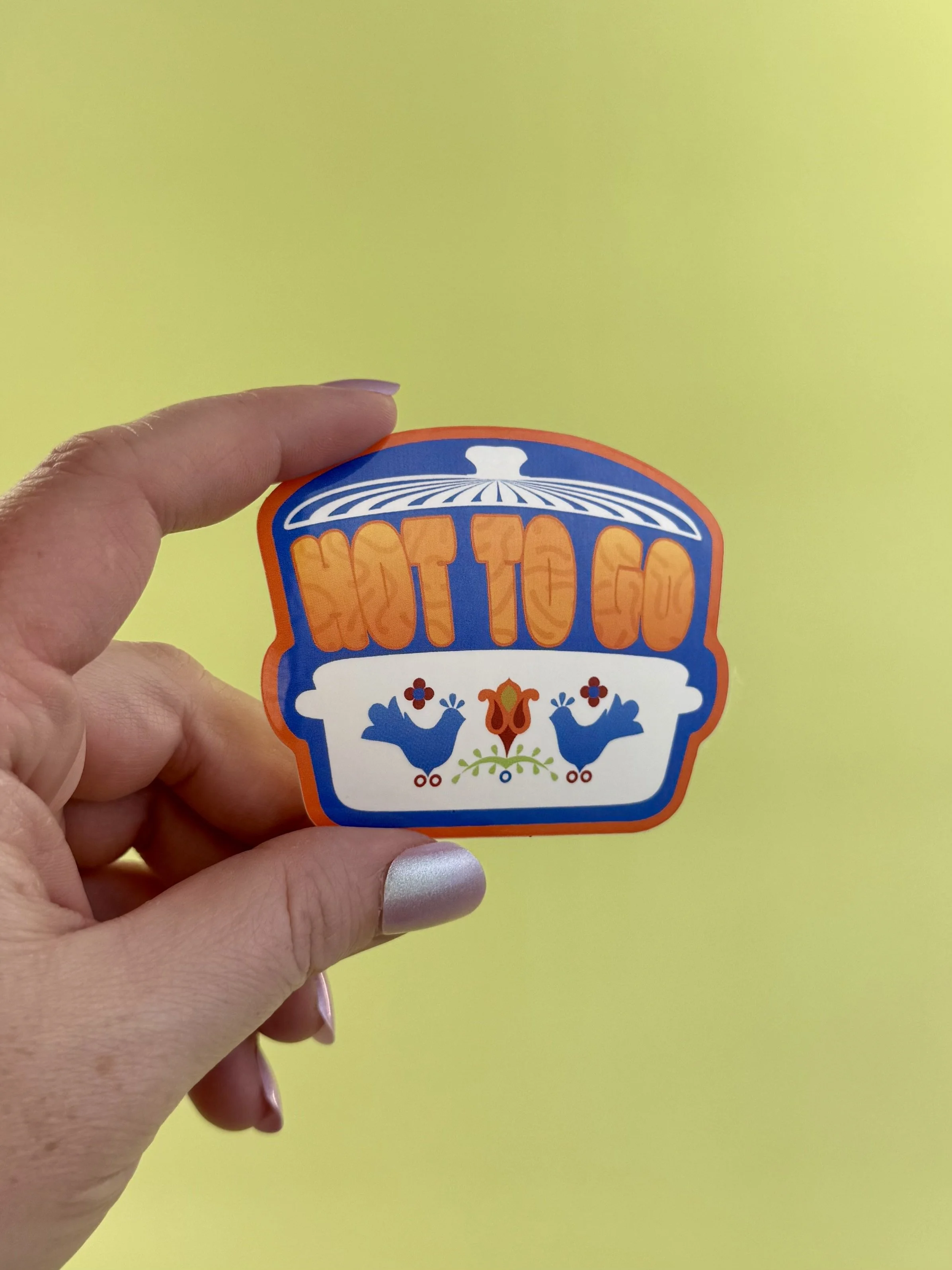 Hot (dish) To Go Sticker — Kabouter Creative