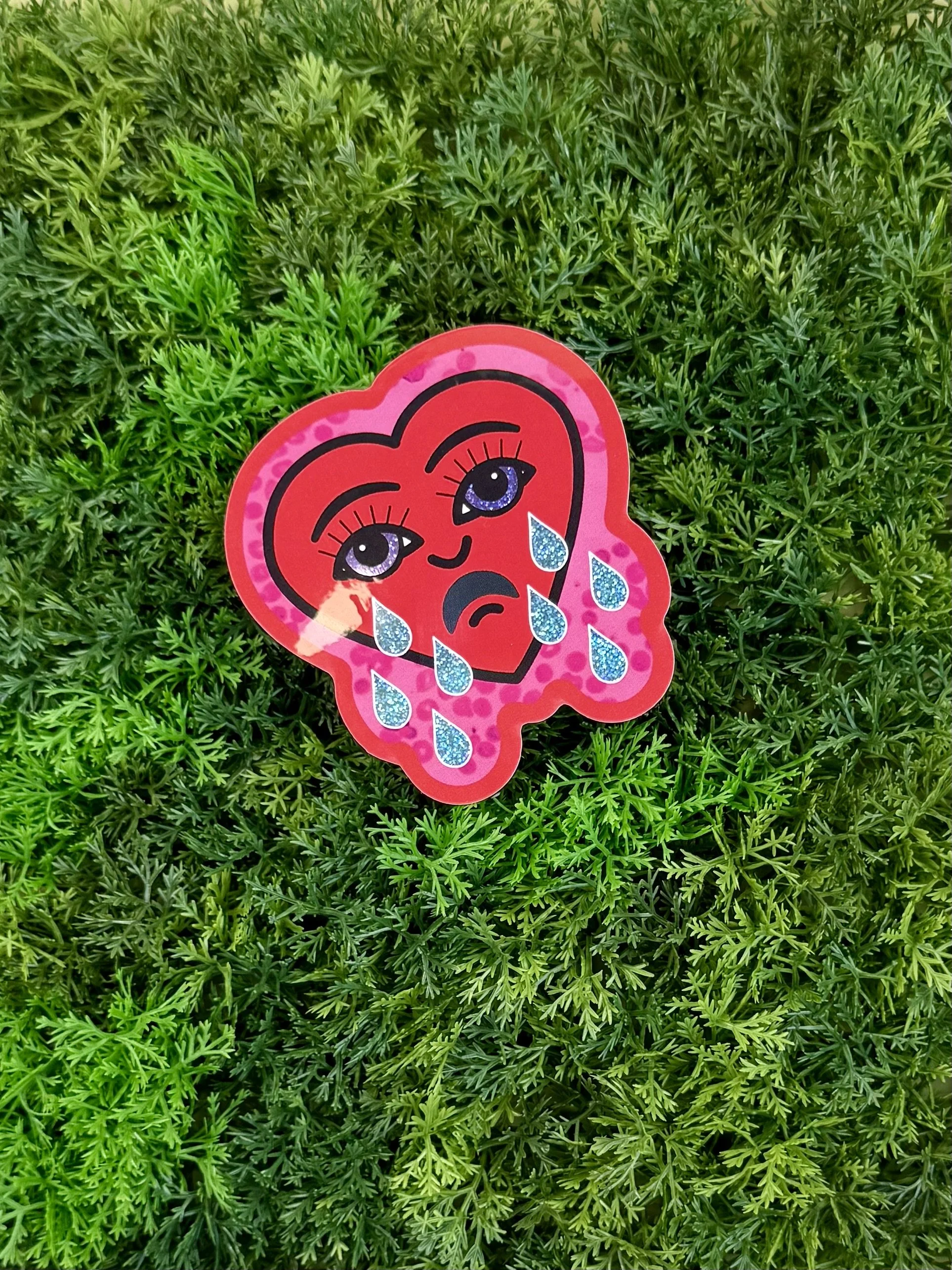 Crybaby Heart Sticker — Kabouter Creative
