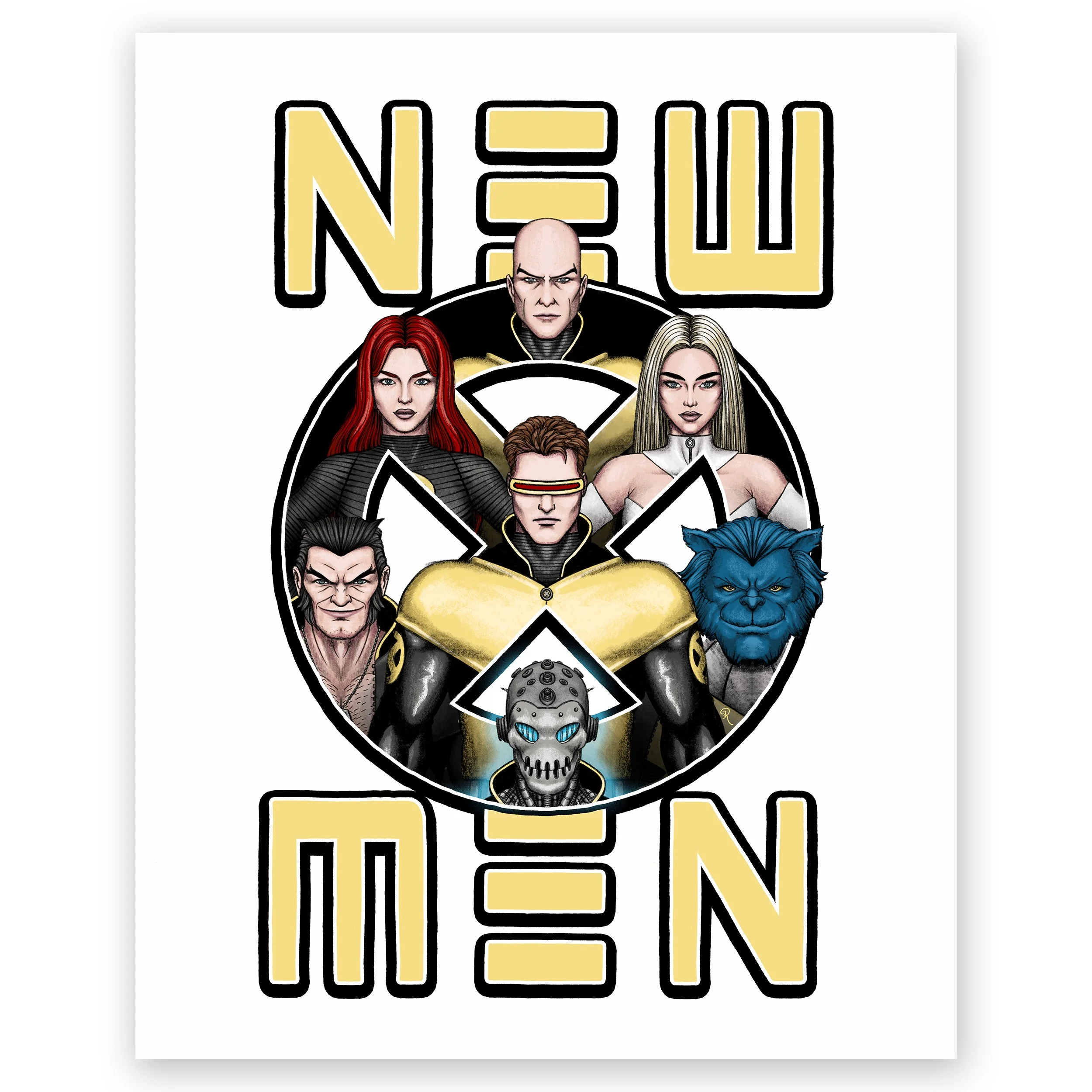 New X-Men Cast Print