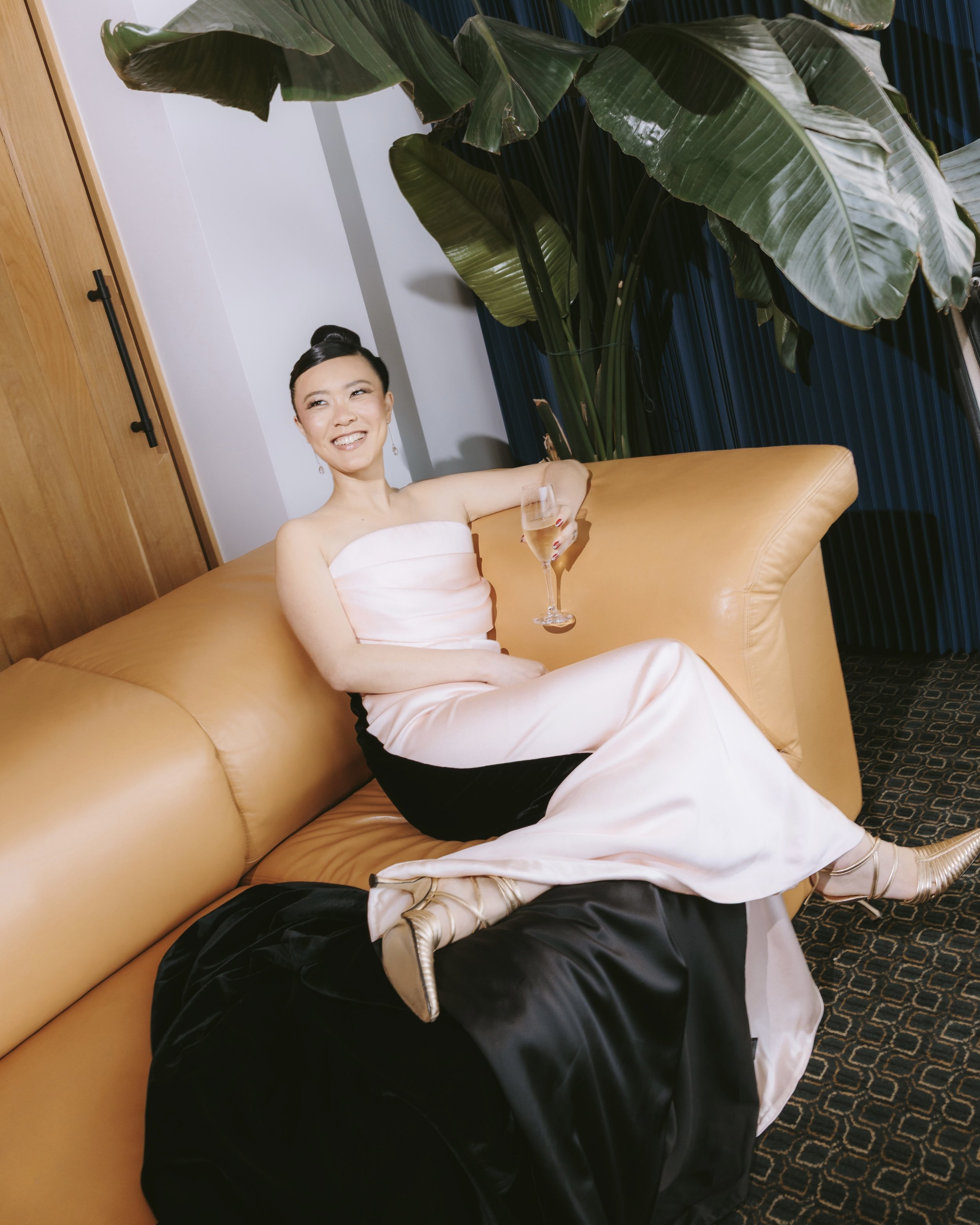 Schiaparelli Custom Draped Bustier Gown (US 4)
