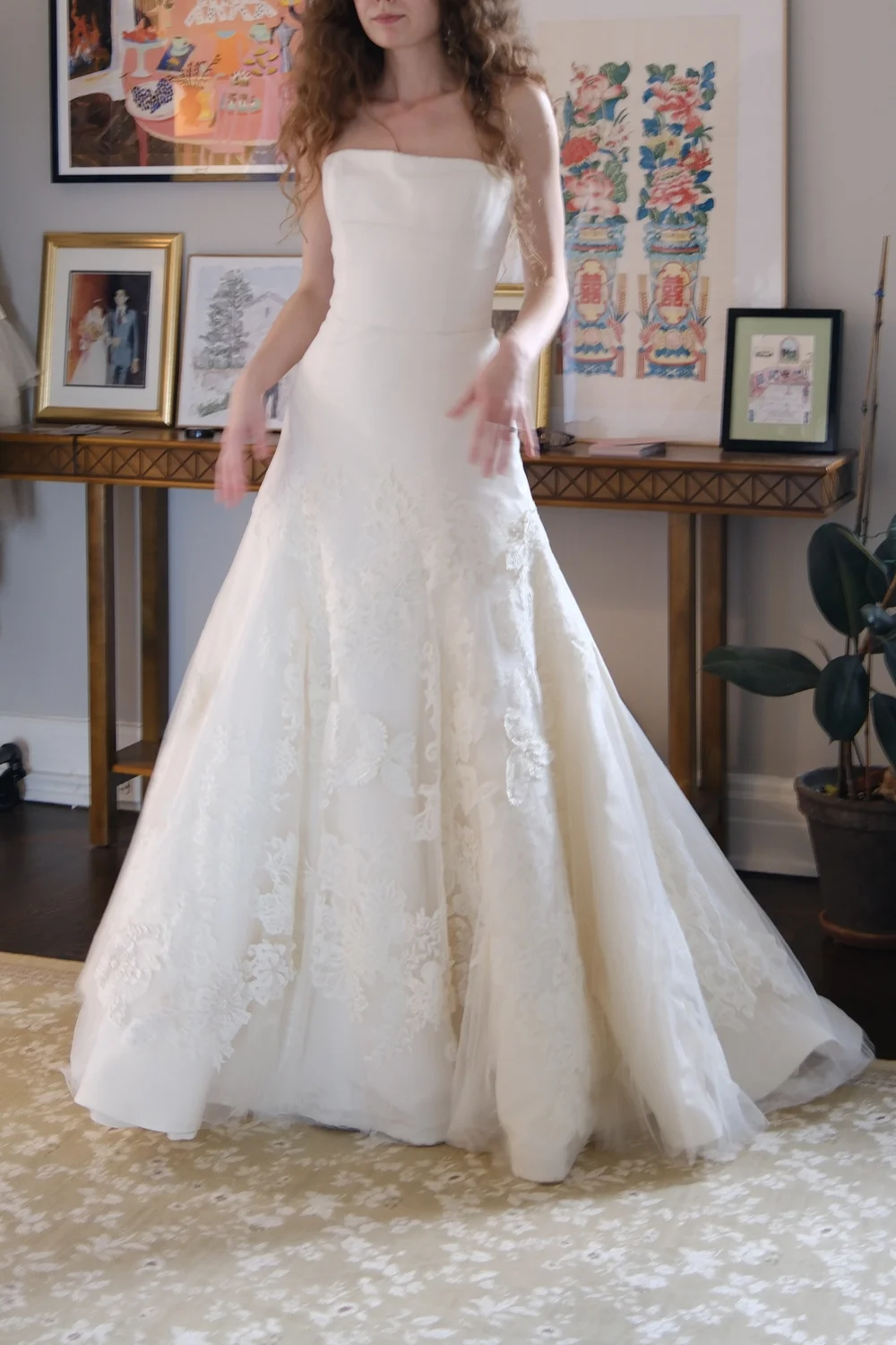 rose gold vera wang wedding dress Luxe Bouquet Gown (US 4) — Double Happiness Bridal YGroup_good-for-you-halter-maxi-dress