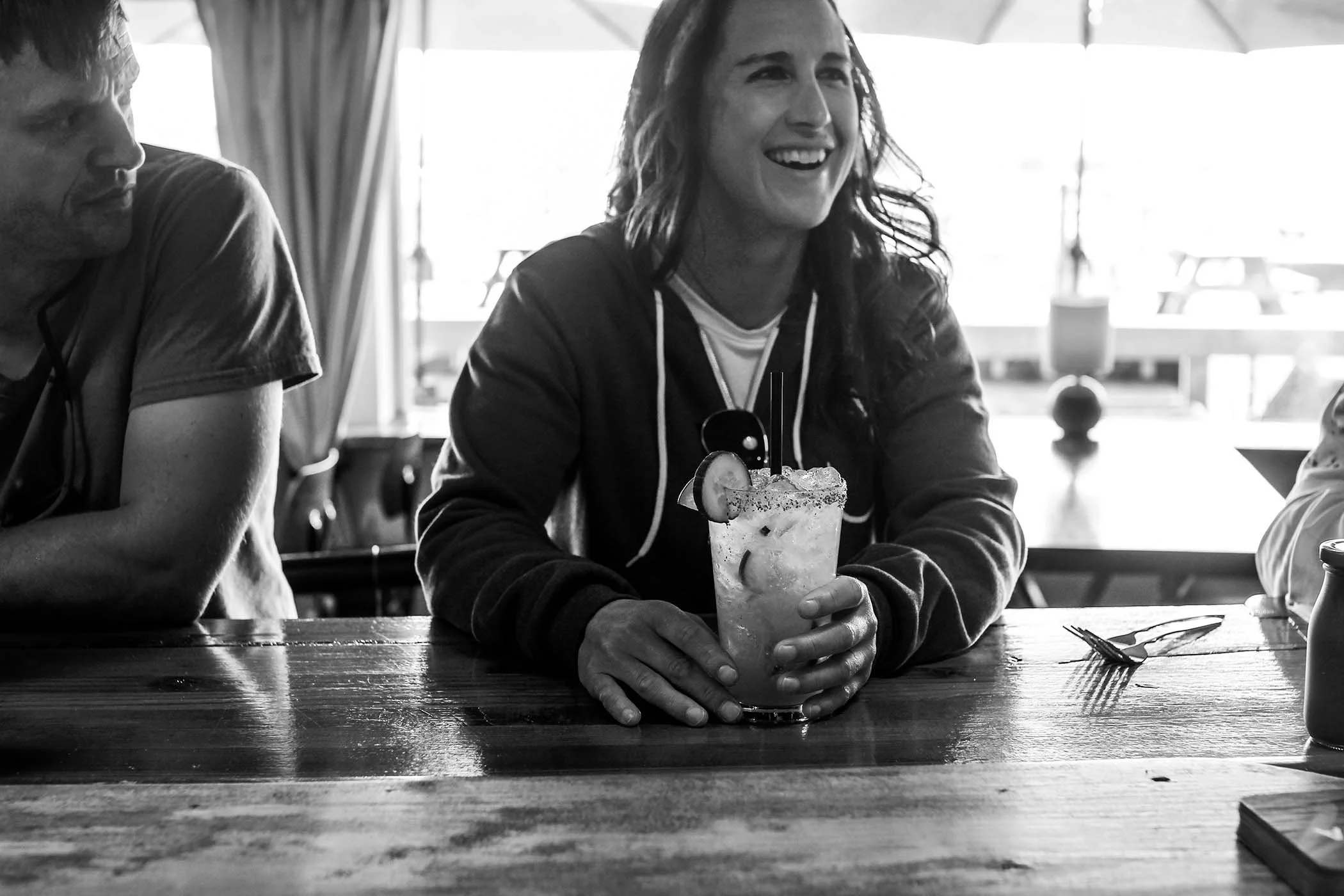 Man at bar with drink