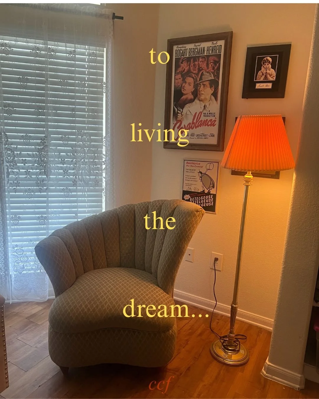 to living the dream…