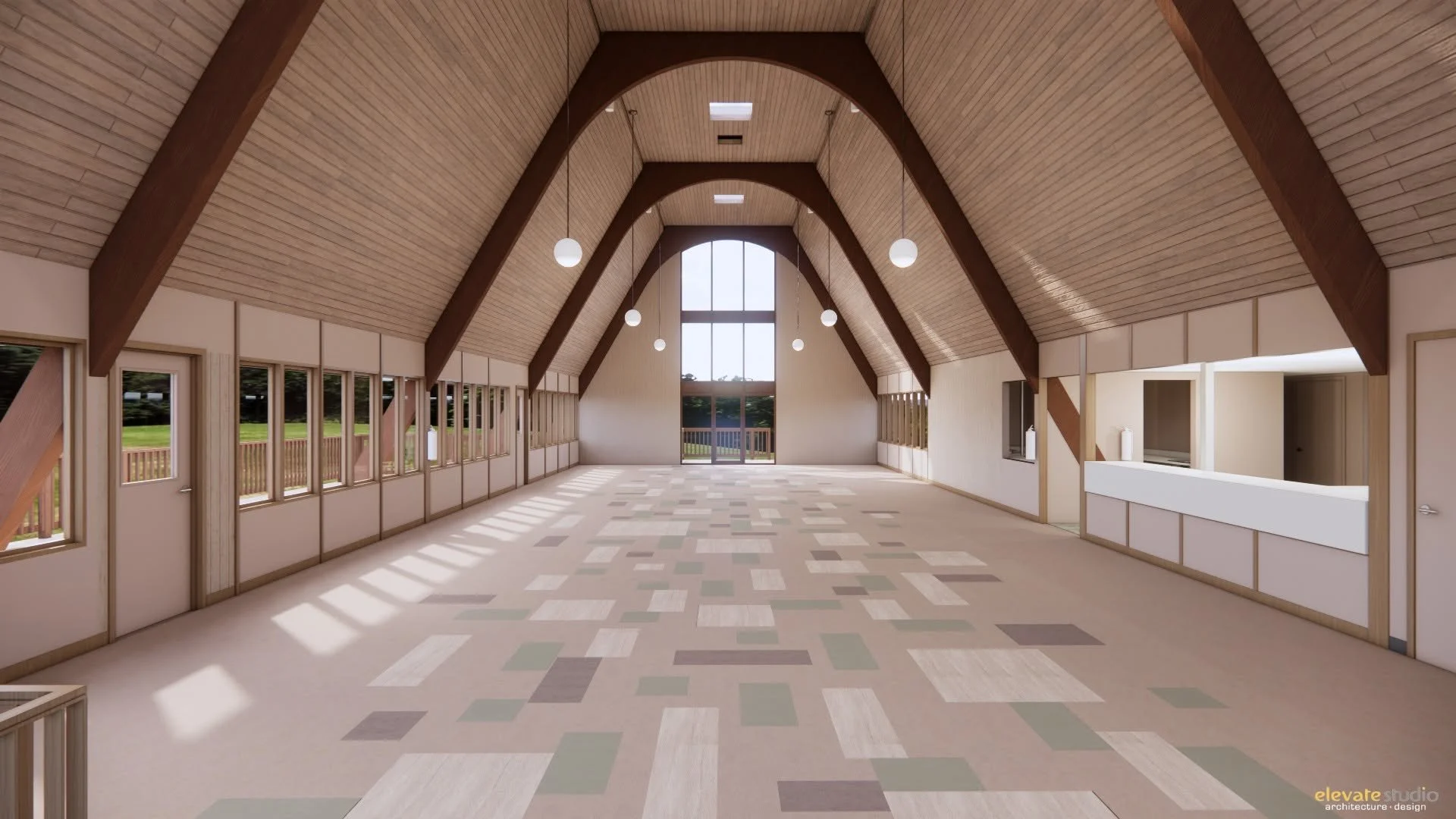 3D Rending of Dining Hall Updates