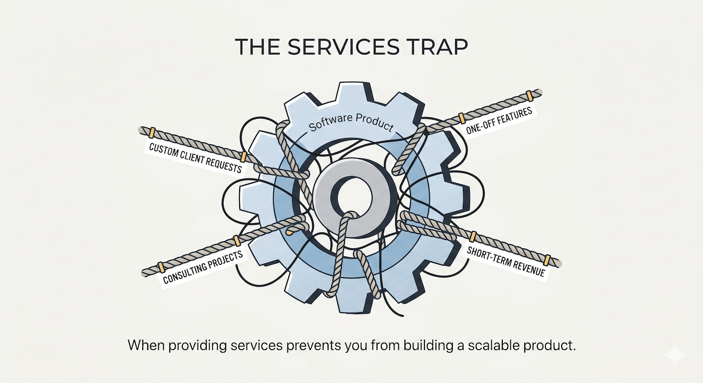 Trap Alert: “We’ll Start as a Service, Then Productize Later”