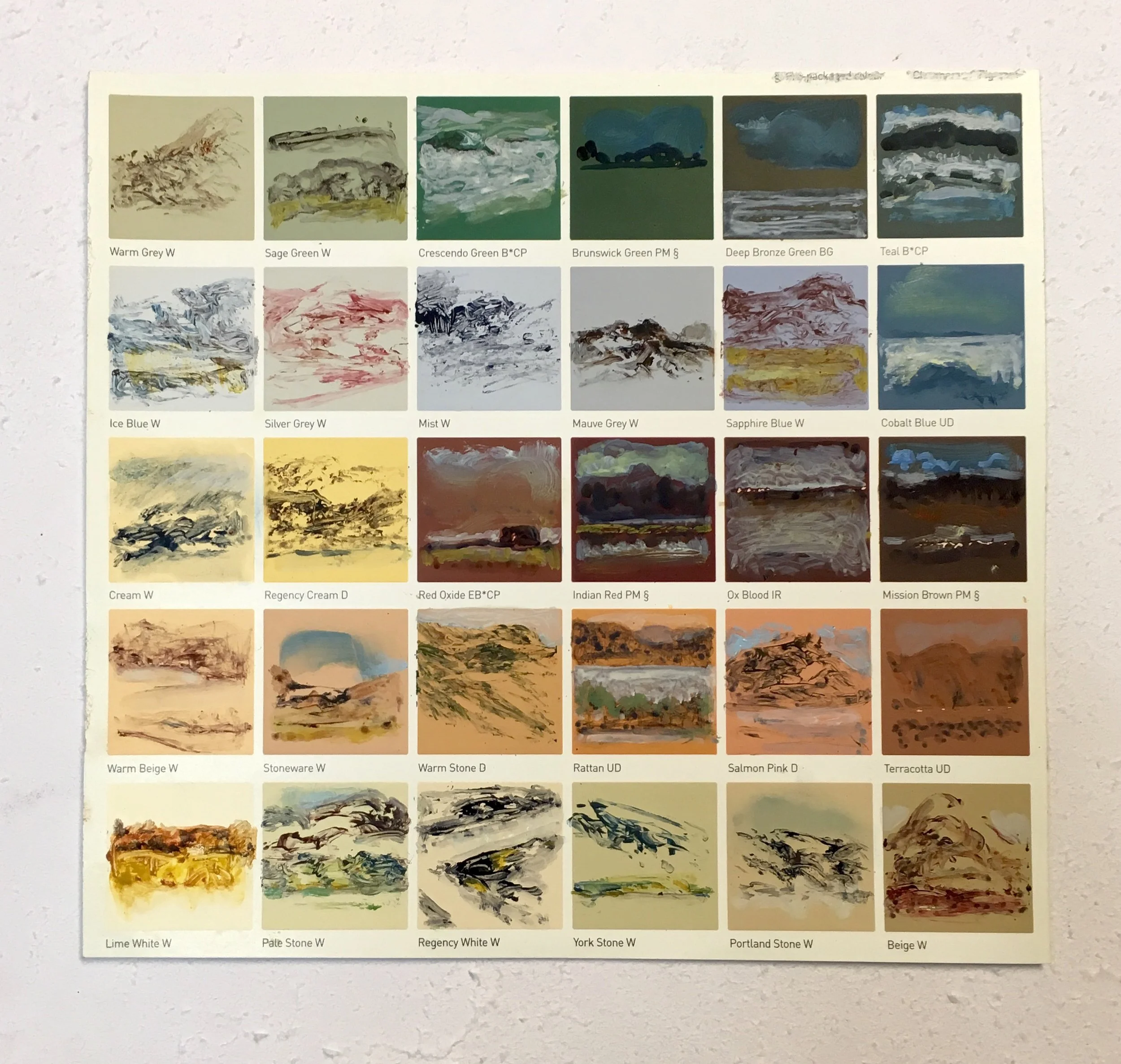COLOUR CHART SETS