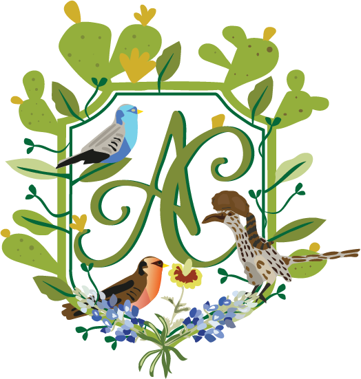 Illustration of various animals including a bird, a giraffe, and a lion, surrounded by green foliage and plants.