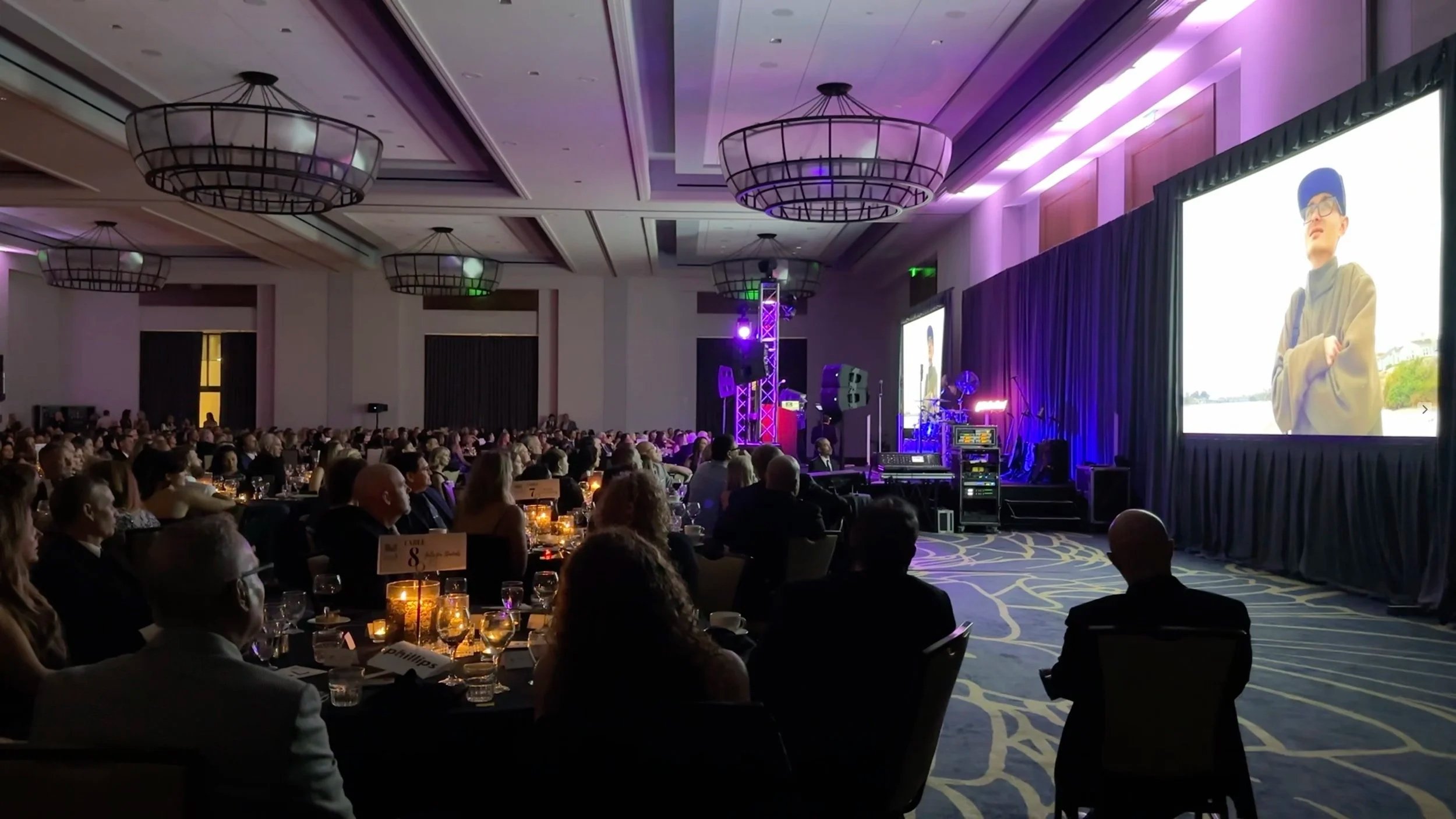 Gala Audience Watching a film on screen