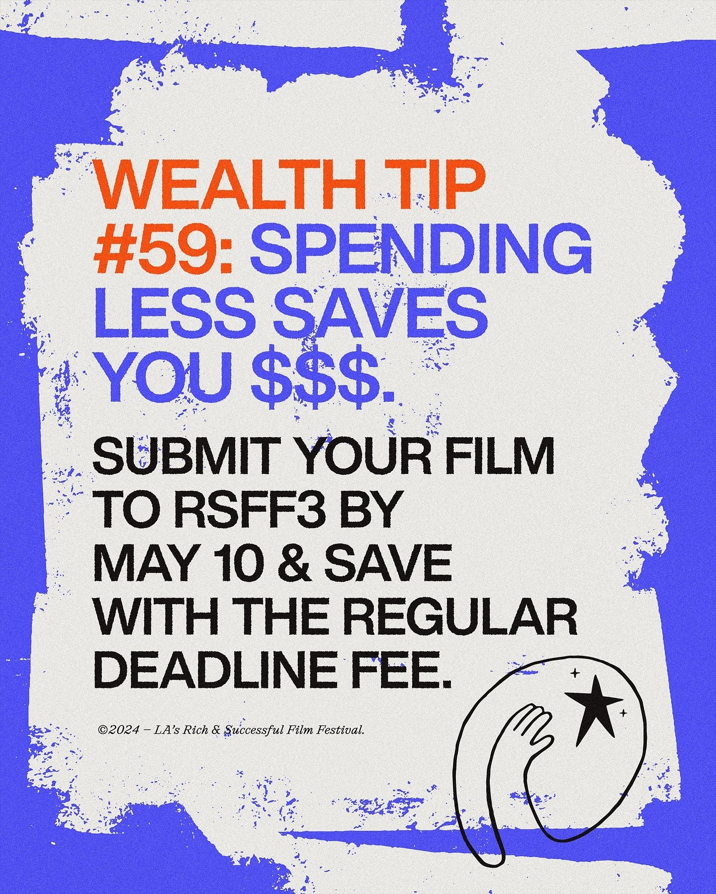 Preserve your capital and submit your film on FilmFreeway before the Regular Deadline this Friday, May 10 💸