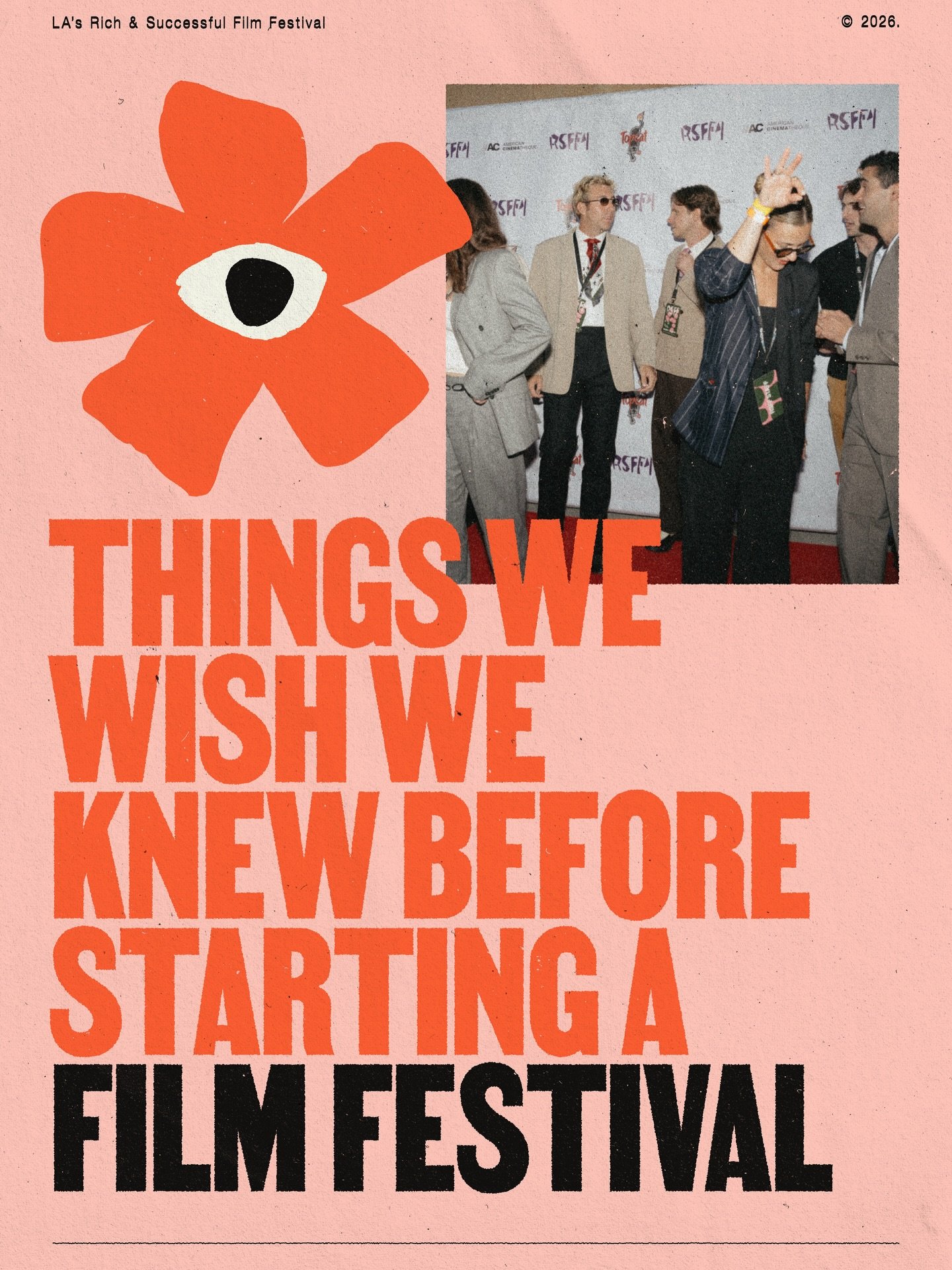 If a tech lord with questionable ethics granted us access to a time machine, here&rsquo;s what we&rsquo;d communicate to our younger selves on how to put on our film festival ⏳

RSVP to Spring Fling at the link in our bio! 🌸

#filmfestival #filmmake