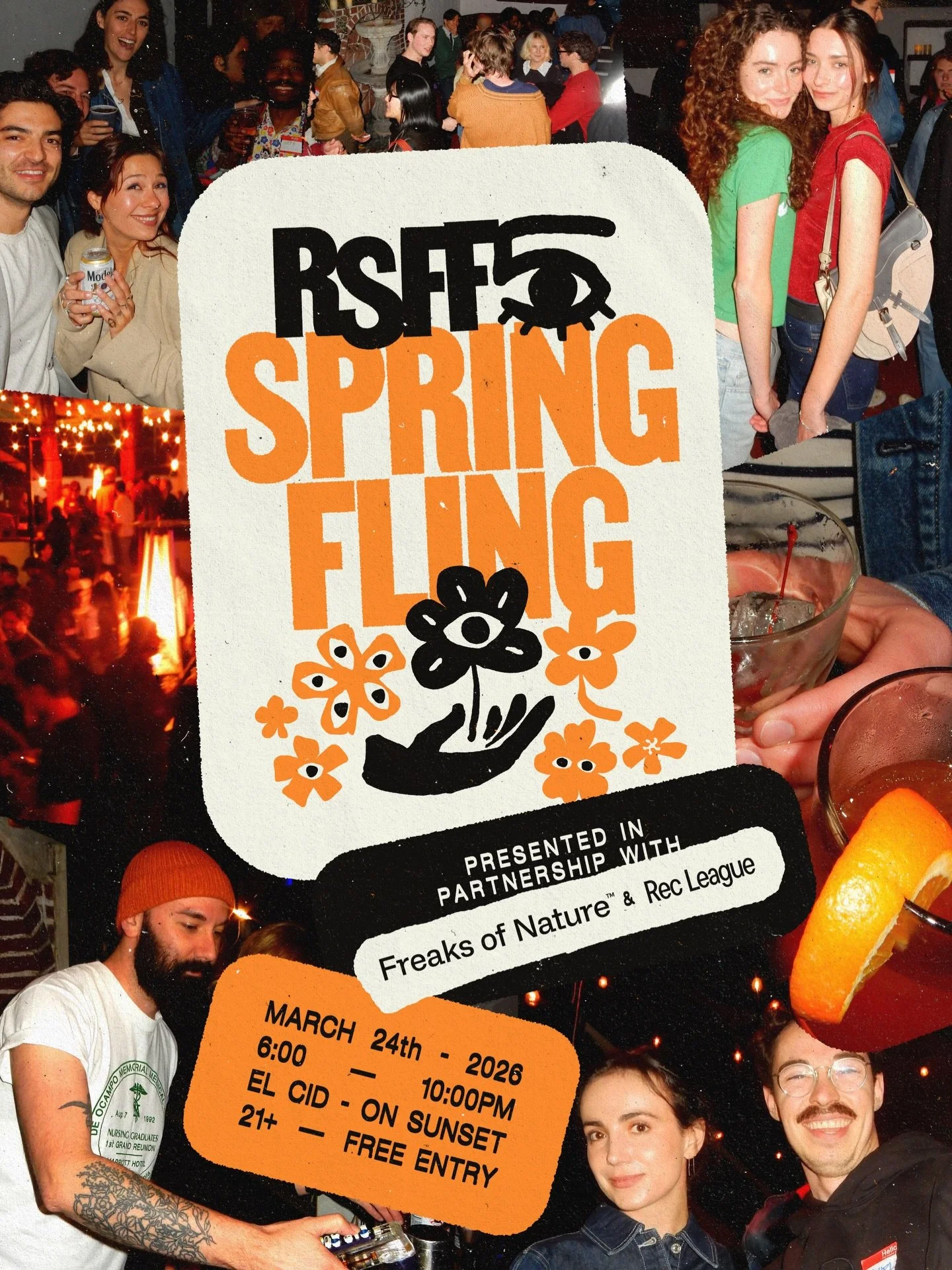 TOMORROW🌷Come out to our annual SPRING FLING at El Cid! Hang with the RSFF community and smell the roses&hellip;

Presented in partnership with our friends at @freaksofnature___ and @recleague.hq