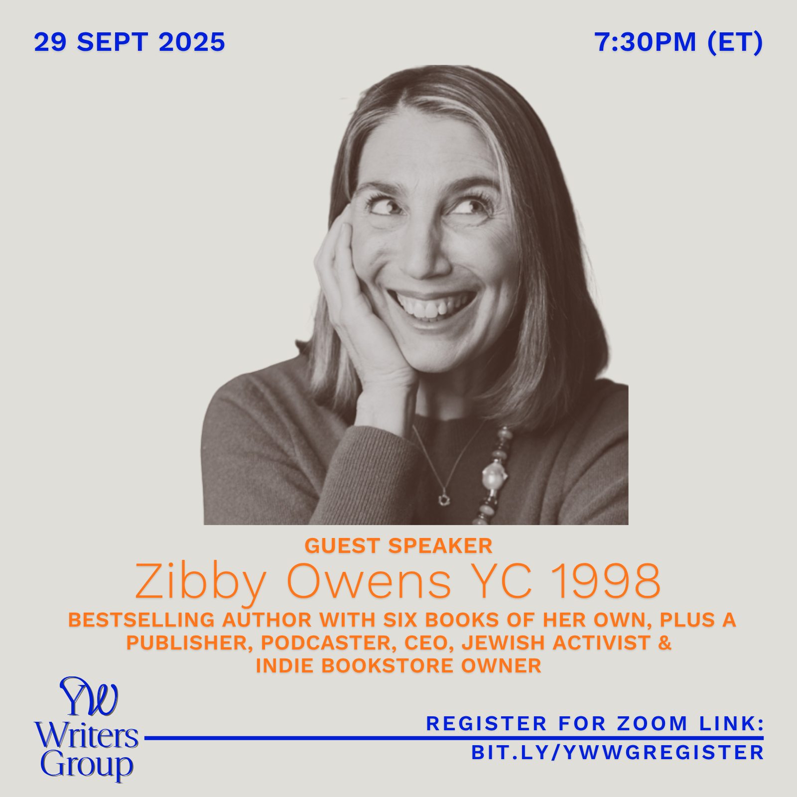 YaleWomen Writers Group Conversation with Zibby Owens YC ‘98