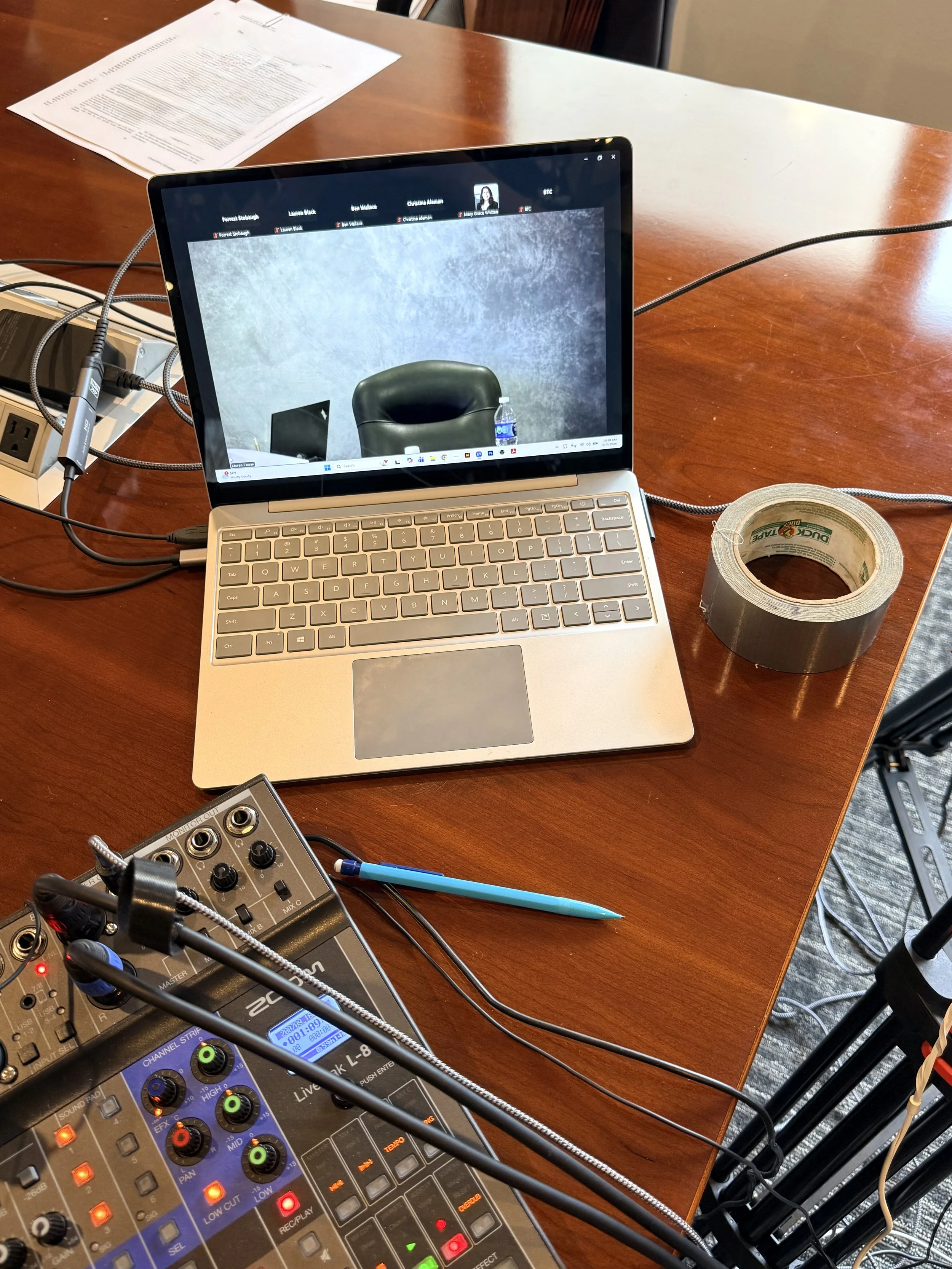 zoom setup video deposition