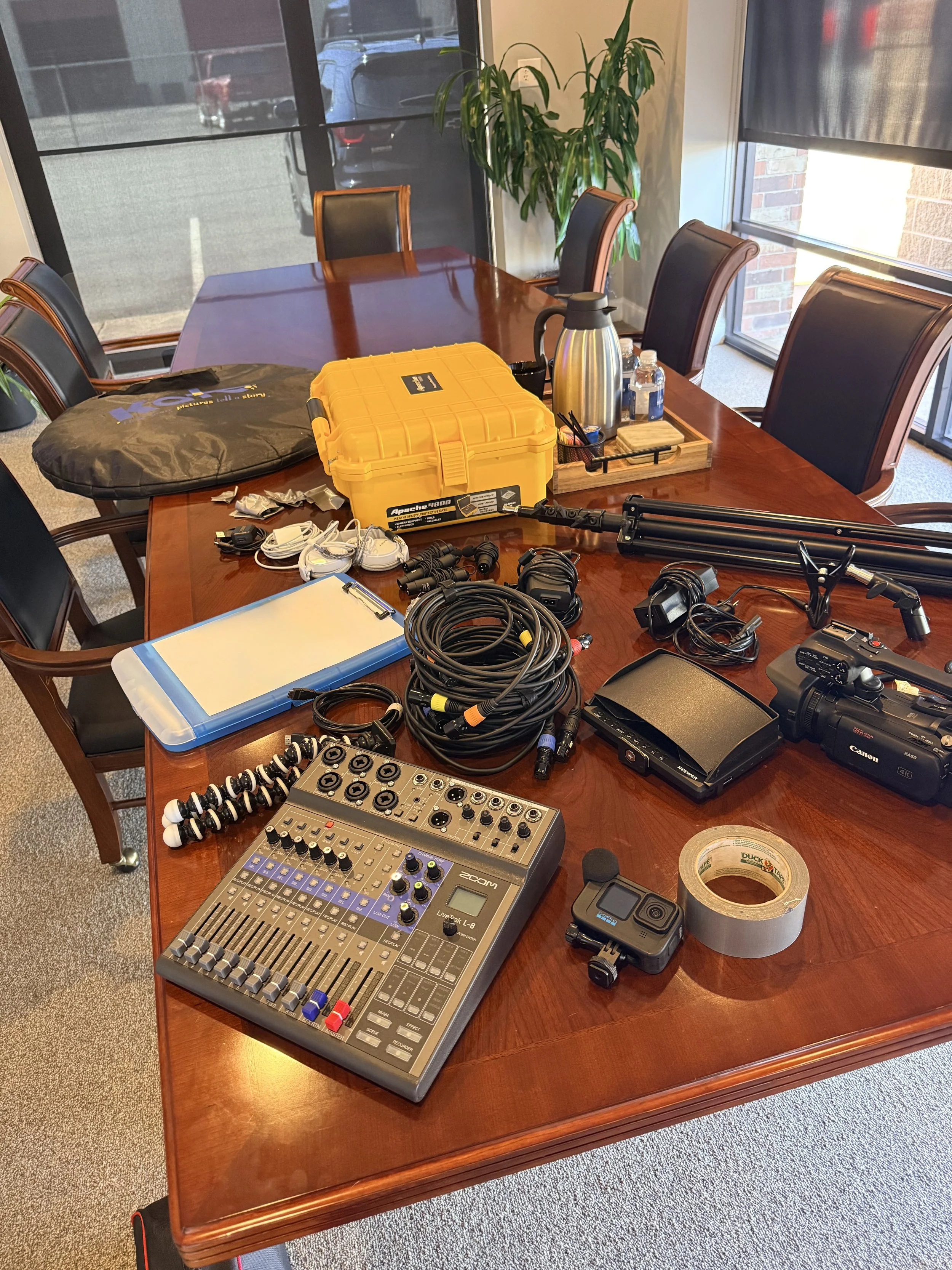 set up process video deposition