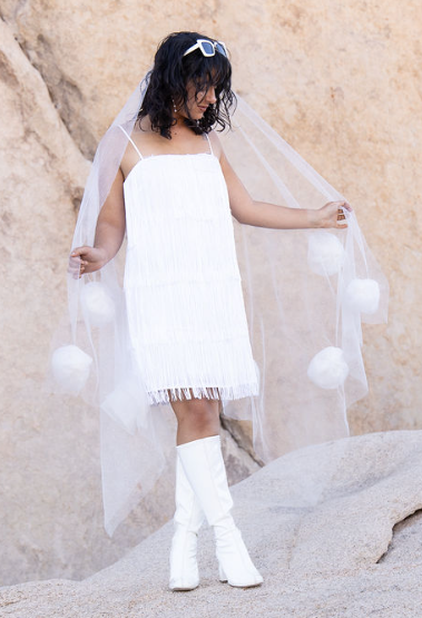 Long Whimsical  Veil