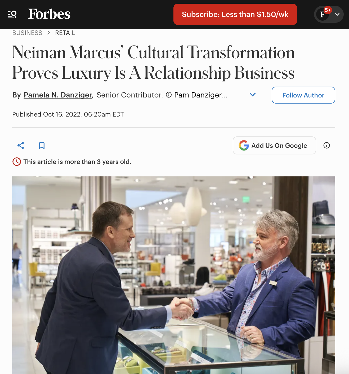 Neiman Marcus Group in Forbes