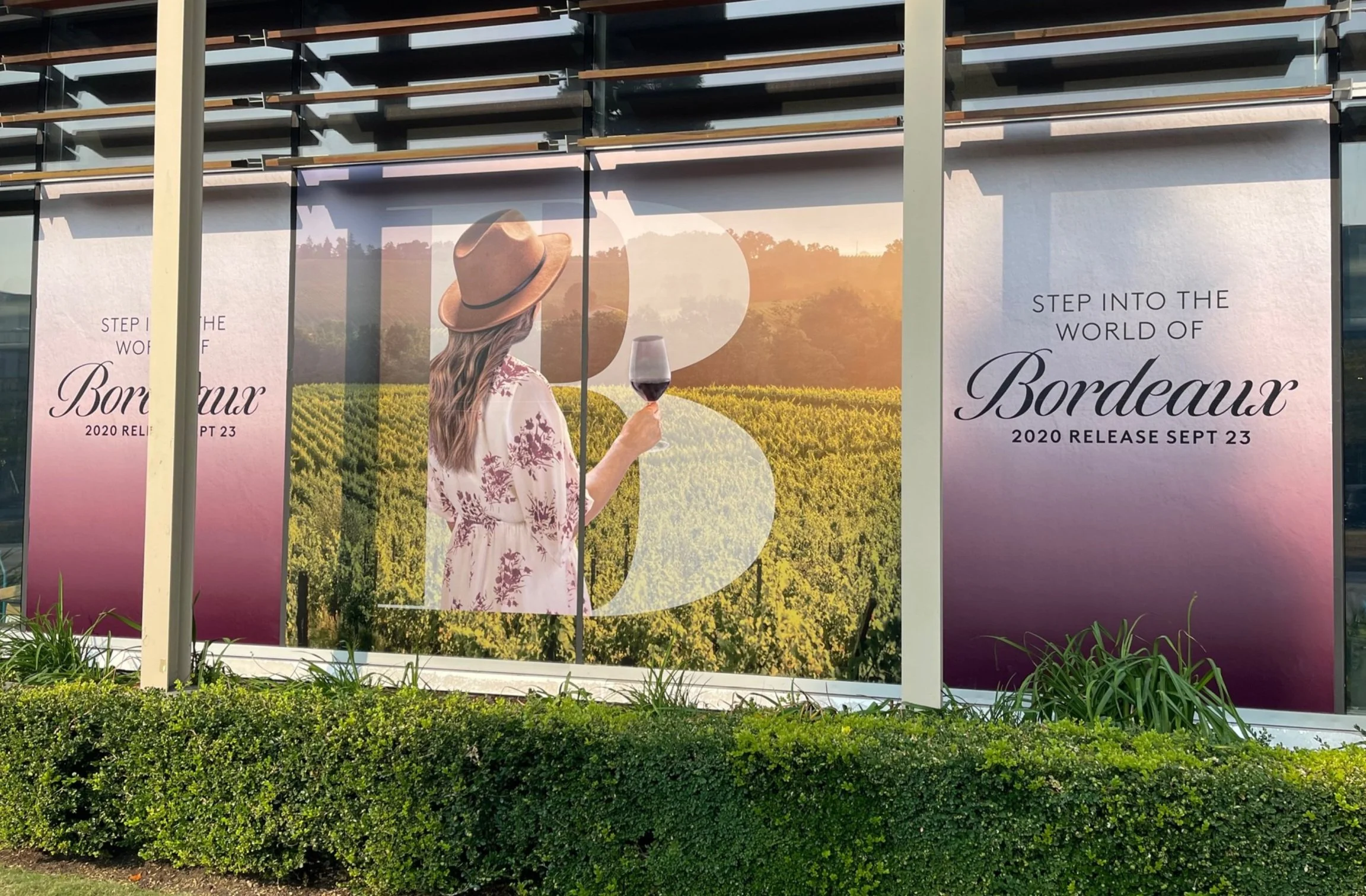 Window Large Format Display Close-up