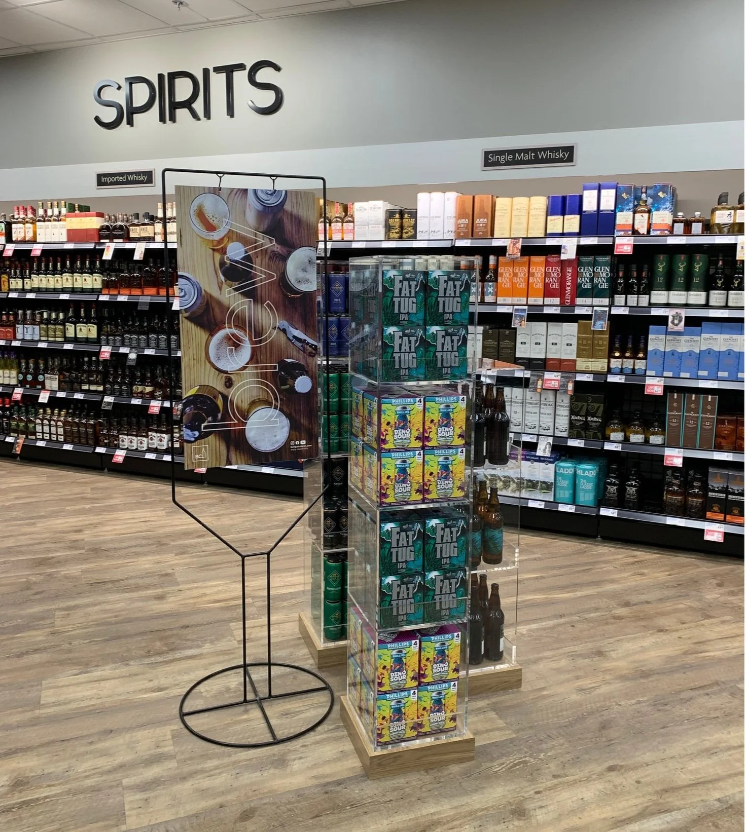 BCL 2022 Generic In-Store Collateral Signage In Situ