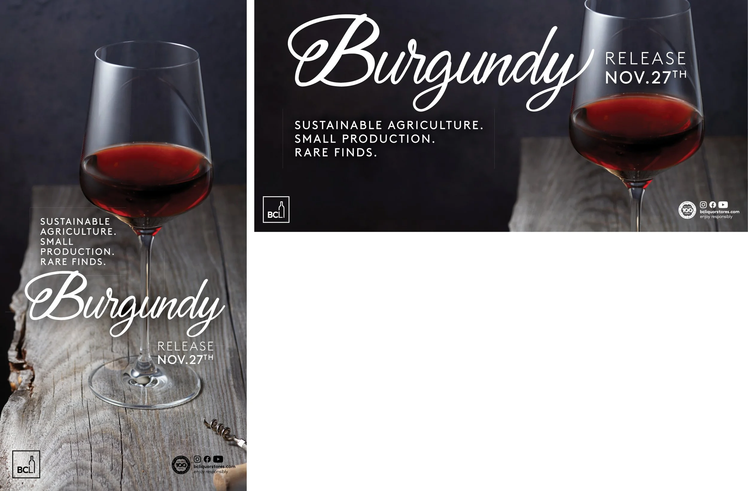 Designs for BCL Burgundy 2021 Wine Release