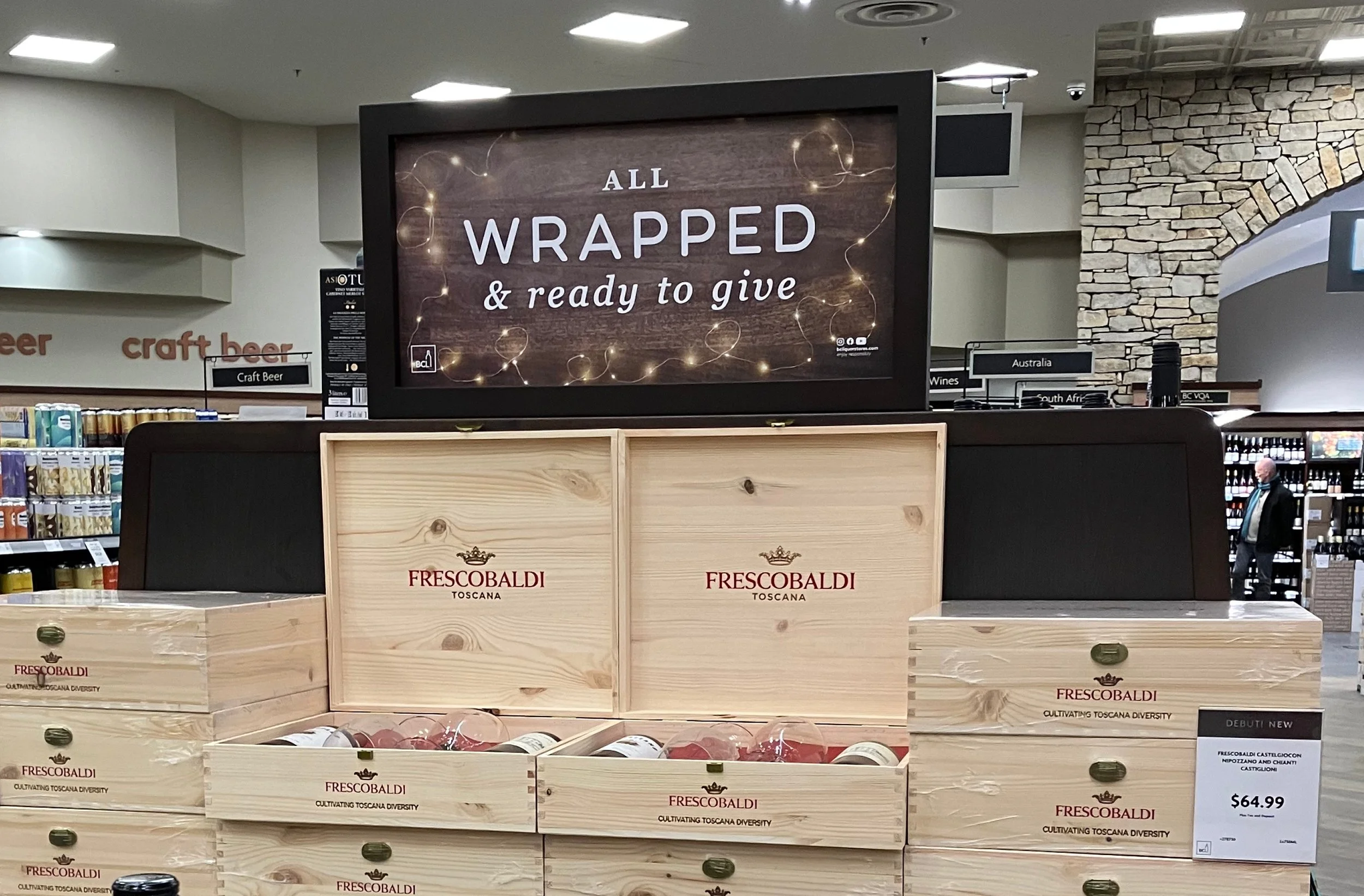 Store signage in situ