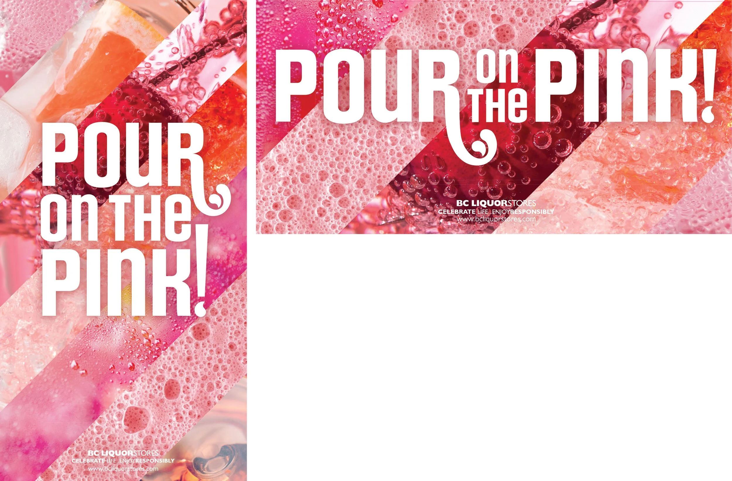 Designs Featuring Typography, for May 2019 BCL In-Store Collateral "Pink Month"