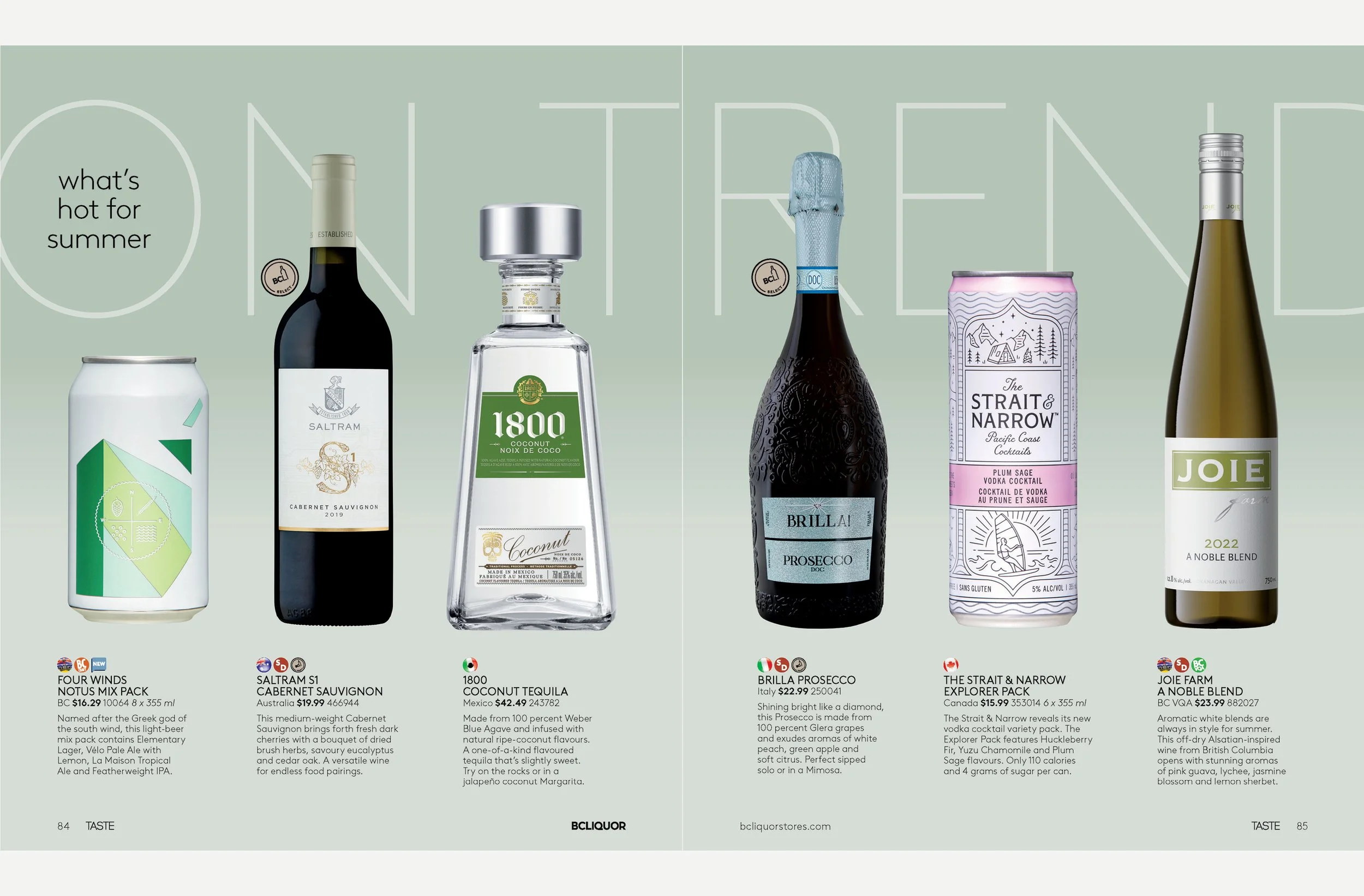 Summer 2023: Bold typography in the brand's secondary font Brown bridged changing styles.