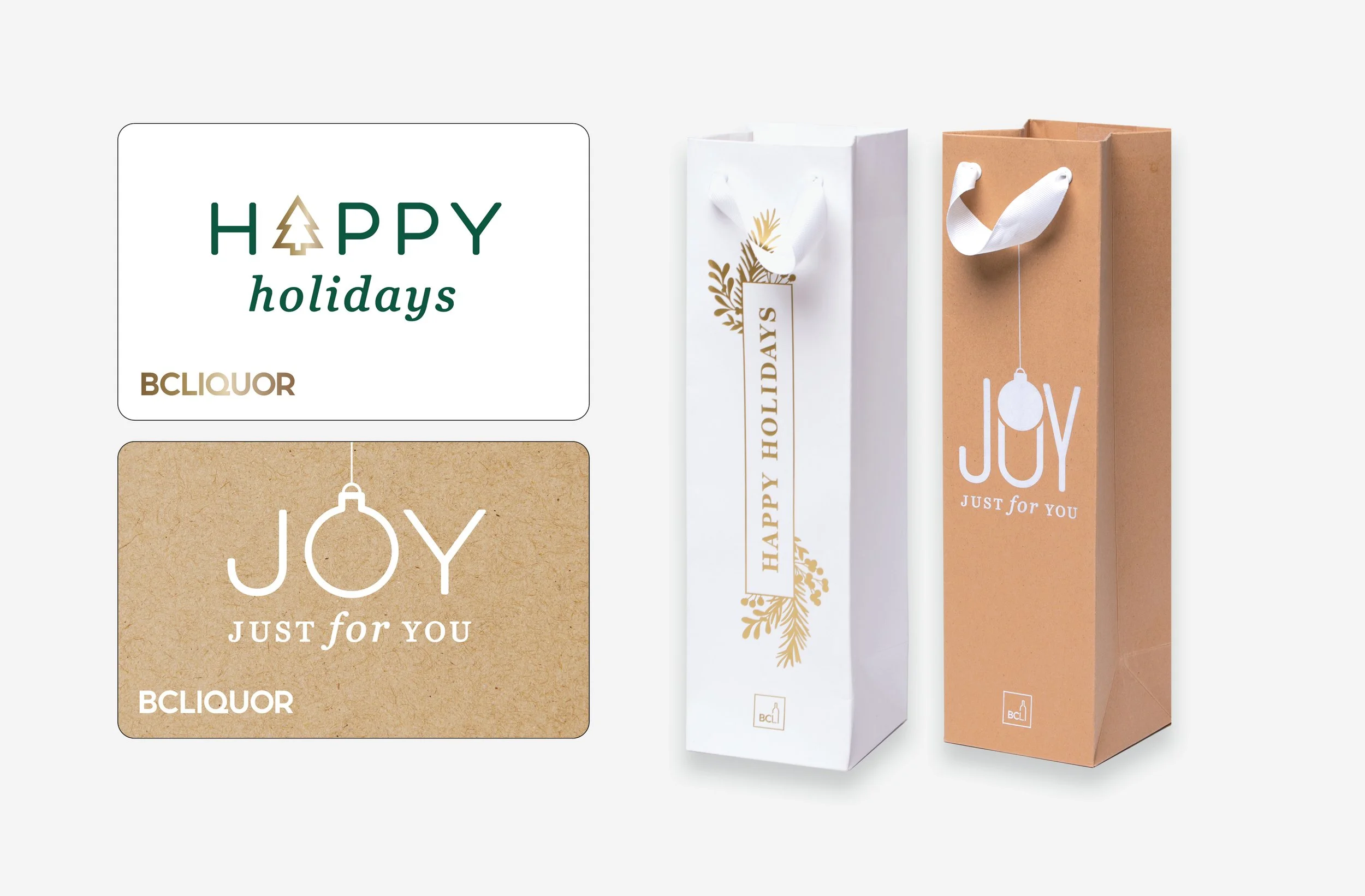 Gift Cards and Gift Bags: Featuring natural paper textures and foil