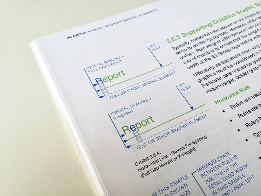 Excerpt from the graphic guidelines “The Look” chapter, regarding supporting graphics.