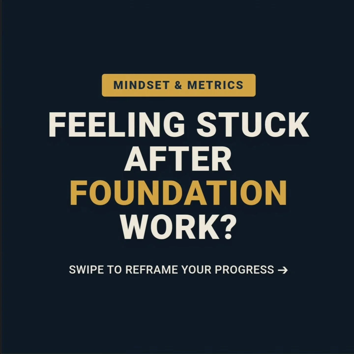 Read this if your 1-Rep Max hasn't moved in months. 🛑👇

​Foundation phases can feel incredibly frustrating. You&rsquo;re putting in the work, but your top-end weight isn&rsquo;t moving. But here is the reality: you aren't stalling; you are building