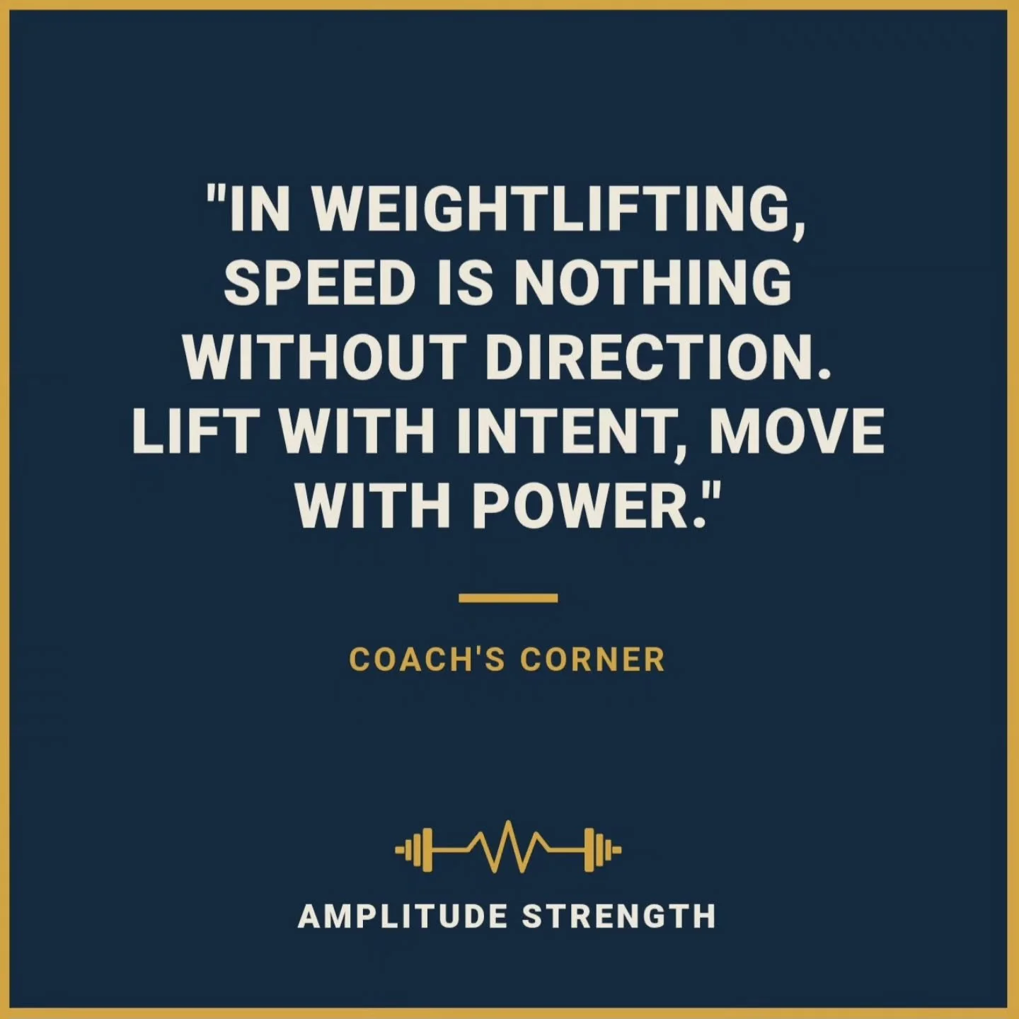Physics doesn&rsquo;t care how hard you try; it only cares about where you apply the force. 📉

​In weightlifting, "Power" is often misunderstood as just brute strength. But without intent&mdash;the mental focus on positioning and timing&md
