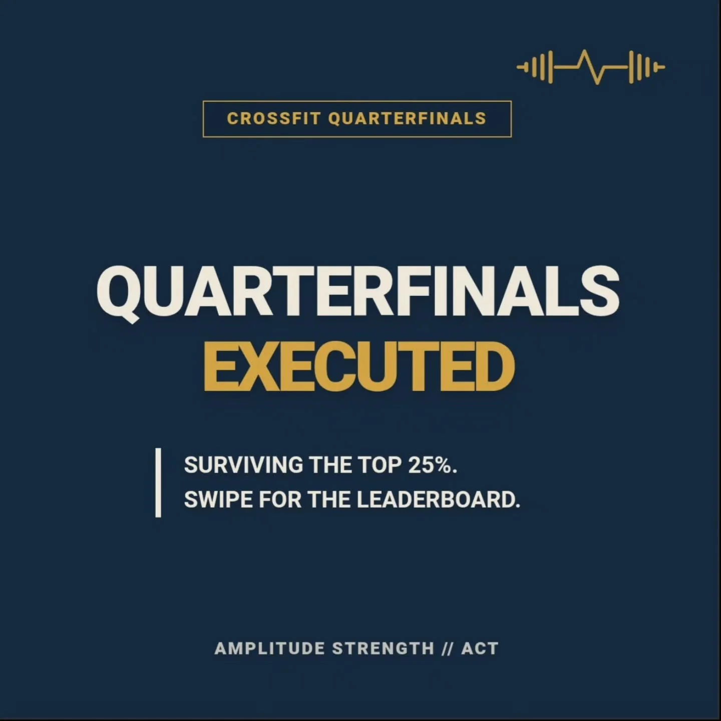 Quarterfinals: Executed.

​Surviving the top 25% of the sport worldwide requires an elite engine, but dominating it requires uncompromising raw strength. When the fatigue sets in and the heart rate hits 190, your barbell mechanics are what save you.
