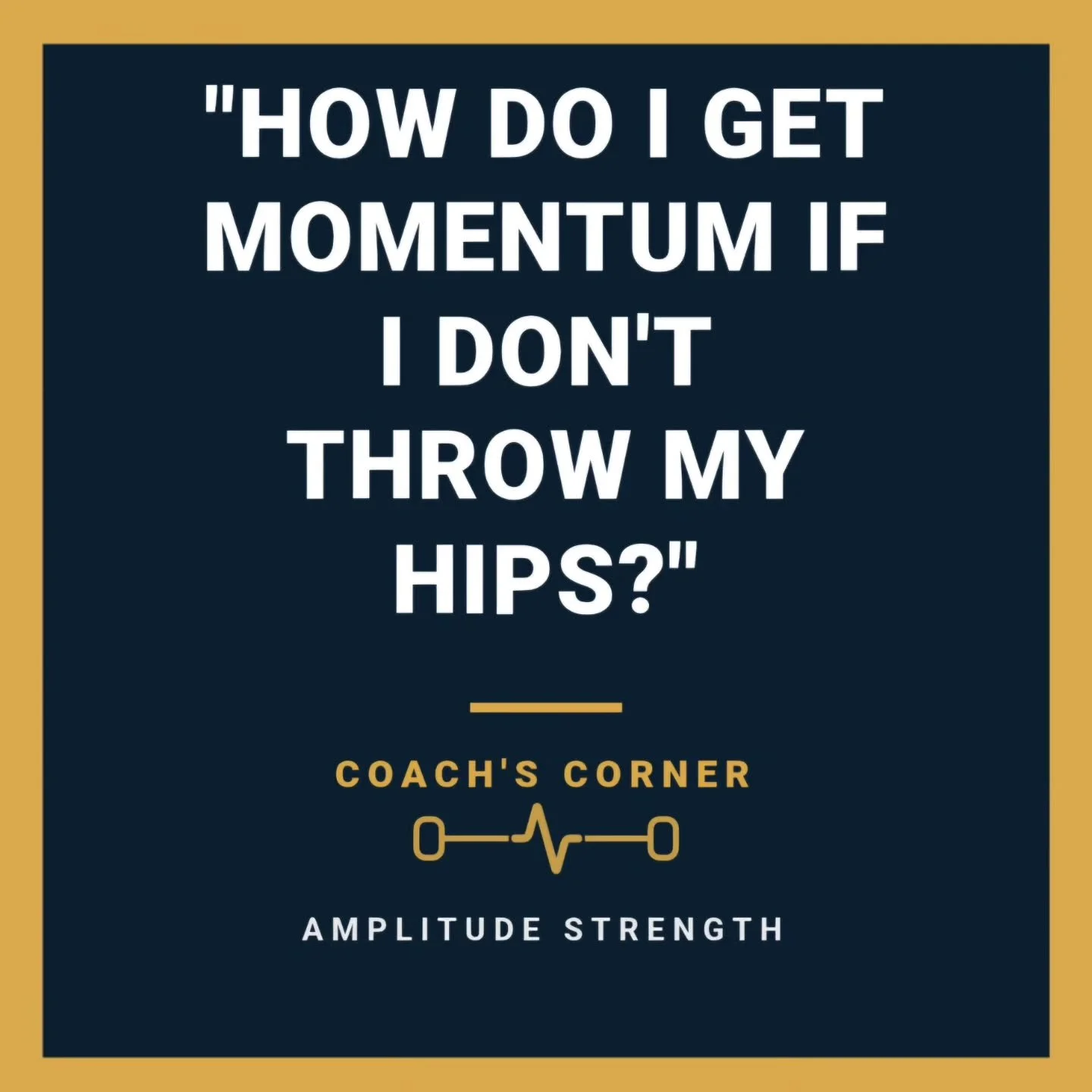 "I don't understand how I can get momentum if I stay over the bar until the last second."

​This is one of the most common lightbulb moments in weightlifting. When you are learning the Snatch, your brain naturally thinks the power comes fro