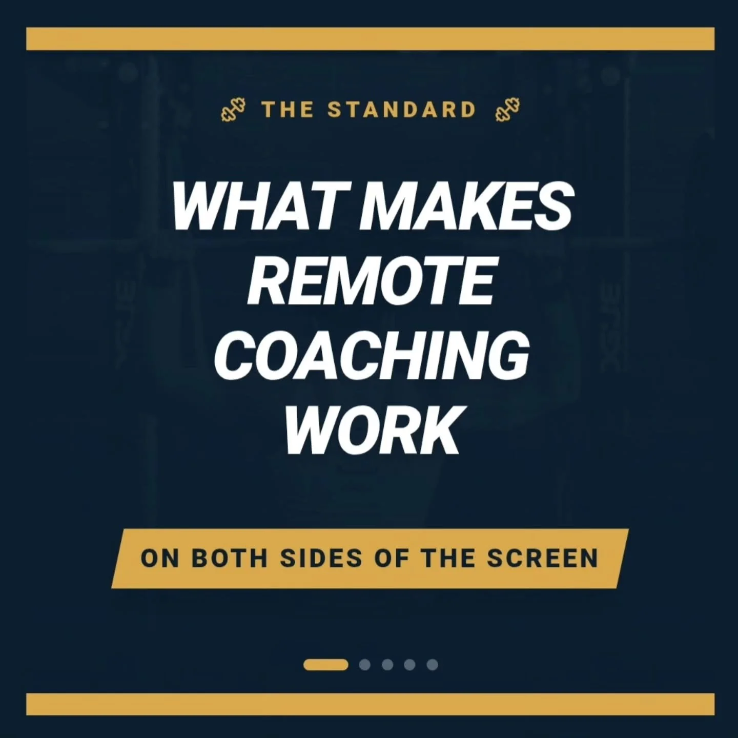 Remote coaching is a two-way street. 🤝

​Whether you are lifting in front of me at Amplitude or uploading your sets from a garage halfway across the country, the standard of execution doesn't change. But remote coaching isn't just a list of rules fo