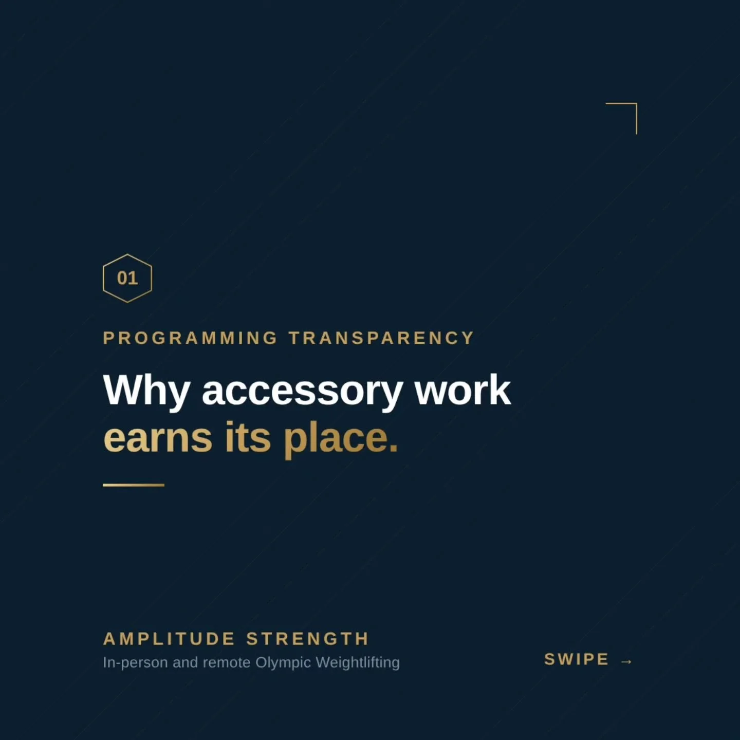 Why accessory work earns its place.

The competition lifts build skill and top-end strength, but they can't cover every position or every muscle group without costing technique or recovery. Accessories fill that gap.

In a rebuild phase, we use them 