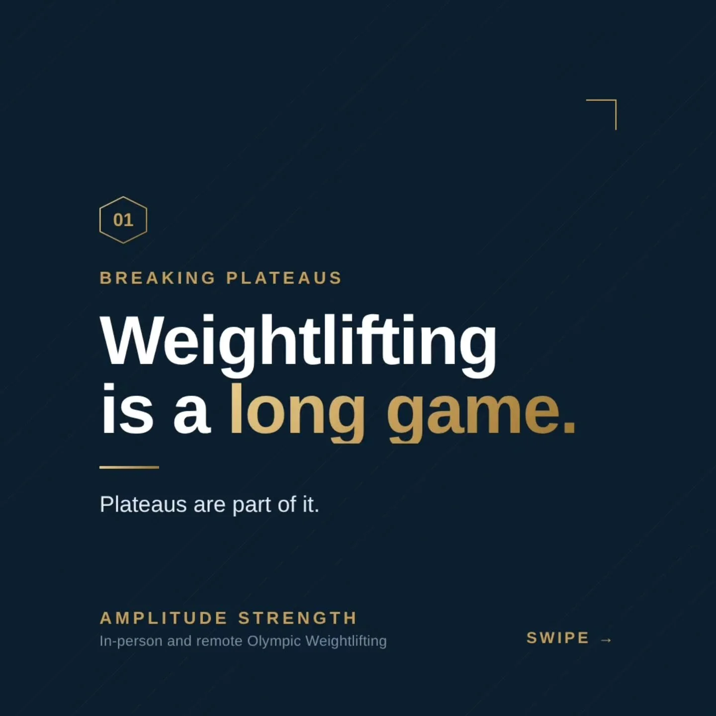 Weightlifting is a long game, and plateaus are part of it.

A coach can get you there. The athlete who keeps doing the work, session after session, across months and years, usually gets furthest.

How the long game is played:

Buy into the programme
