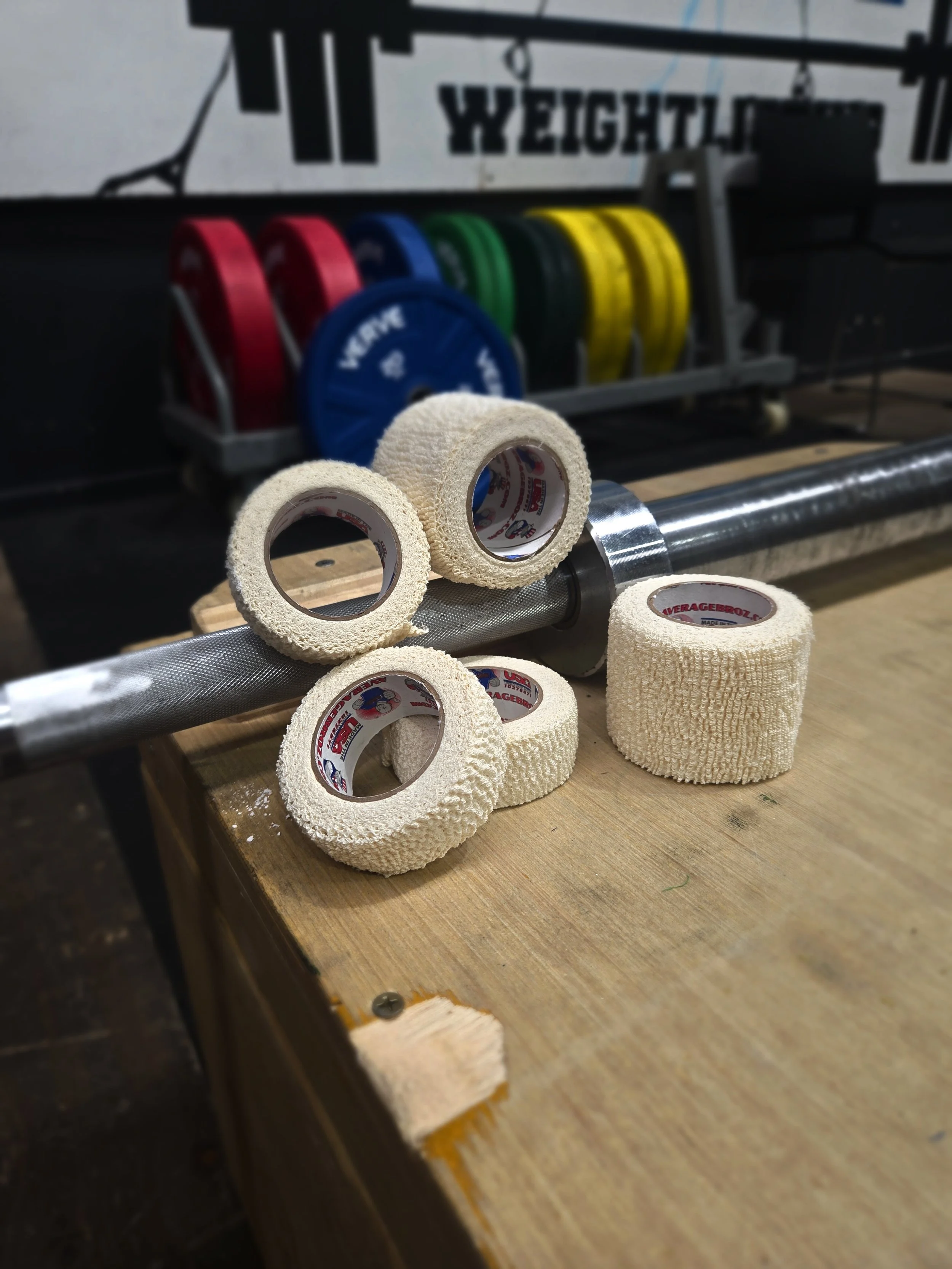 Average Broz Premium White Weightlifting Tape 2 inch