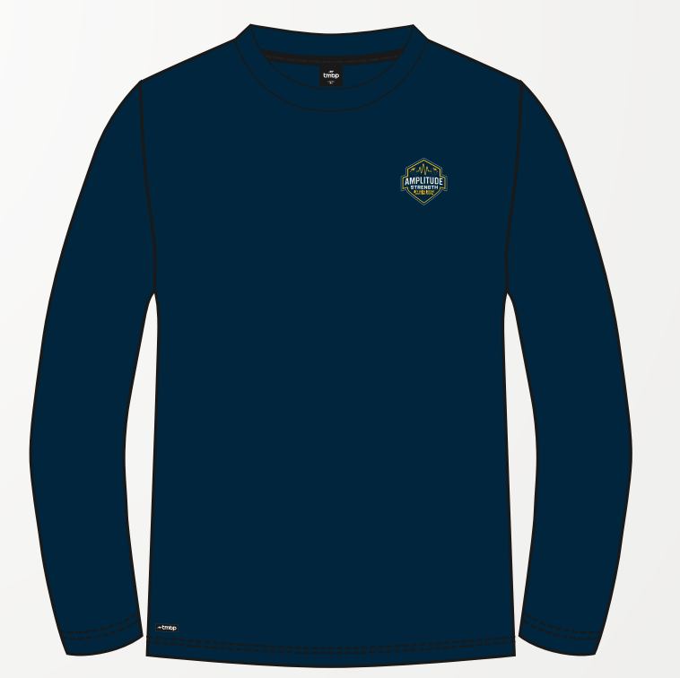 Long sleve training Tee front Blue.png