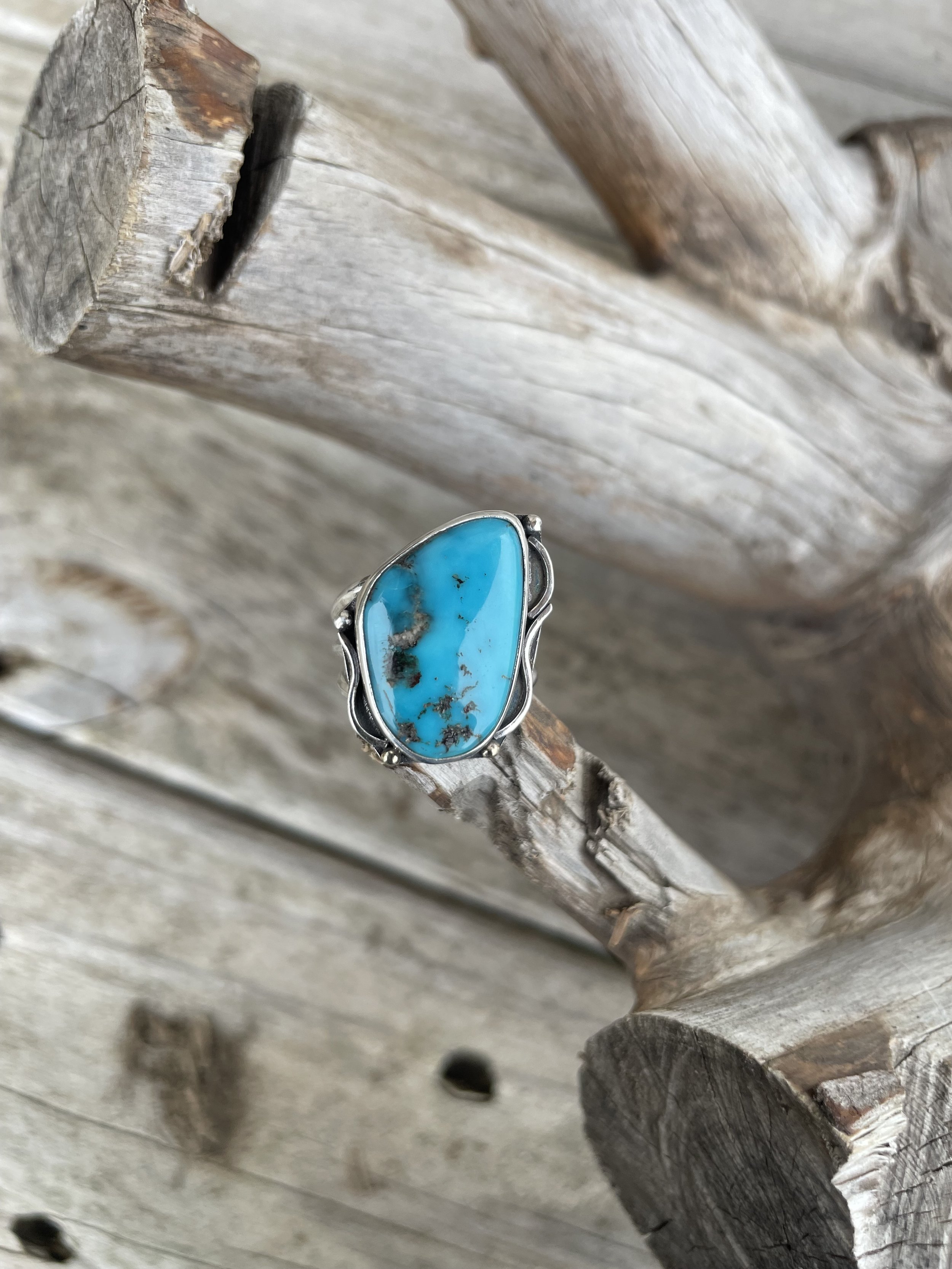 Vintage Turquoise Tri-Split Band